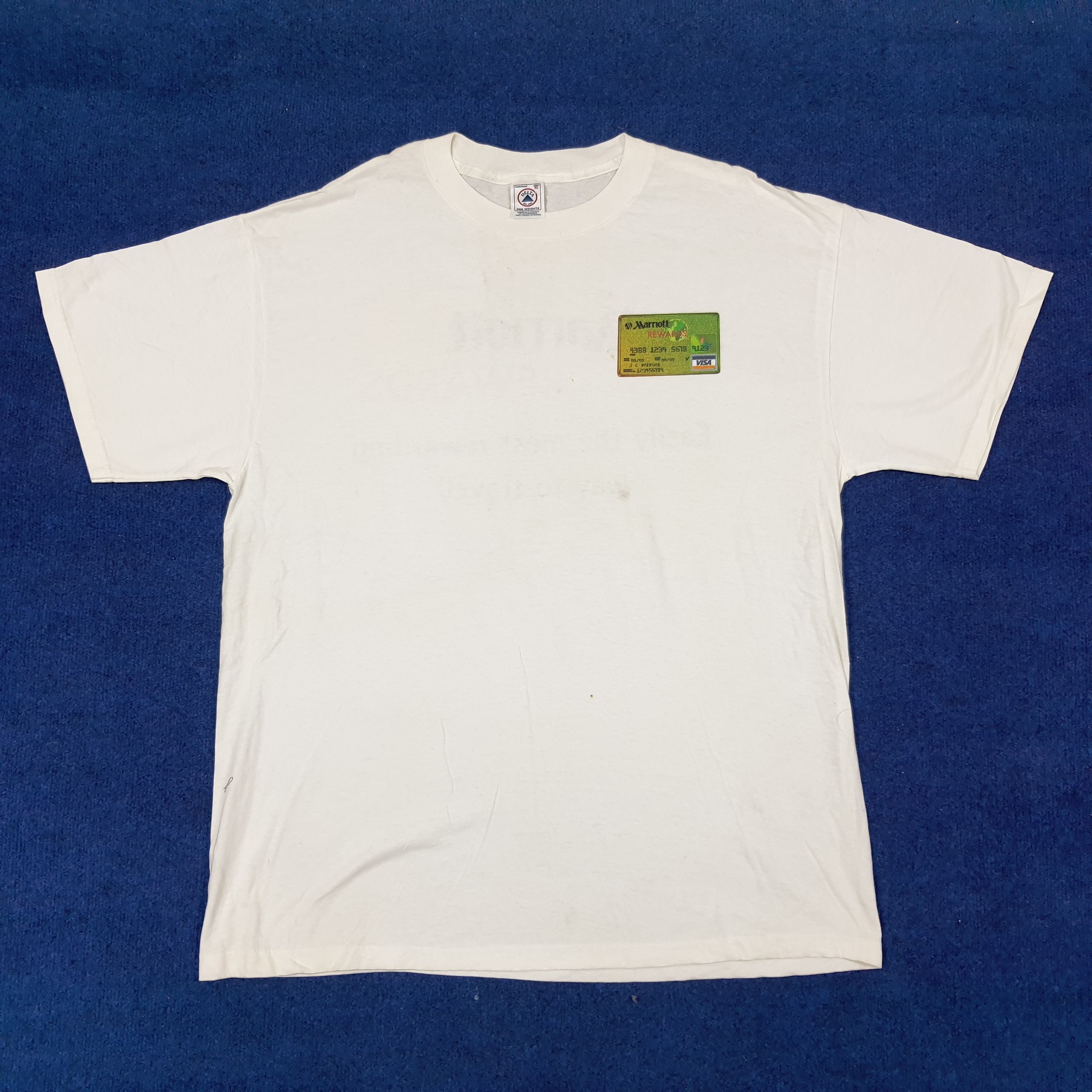 Delta Vintage Marriott Revards VISA Travel Tshirt C239N10 Size US XL / EU 56 / 4 - 3 Thumbnail