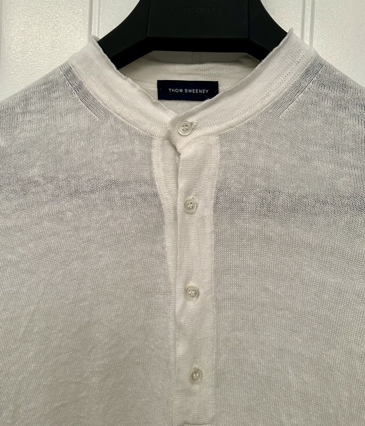 Thom Sweeney XL Linen Henley