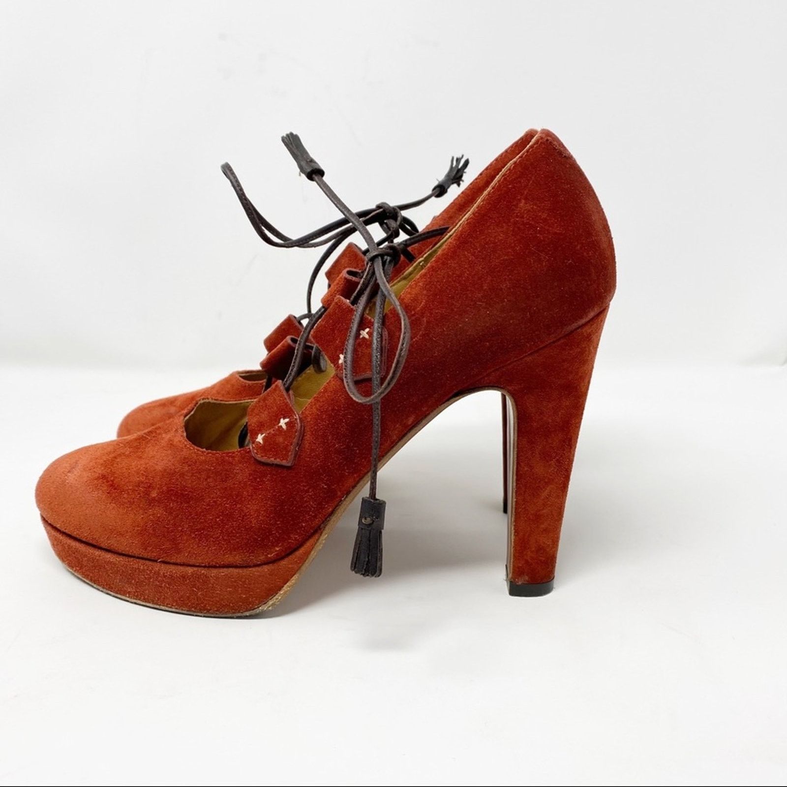 Rag & Bone RAG & BONE Bailey Suede Platform Heels in Size 40 Size US 10 / IT 40 - 4 Thumbnail