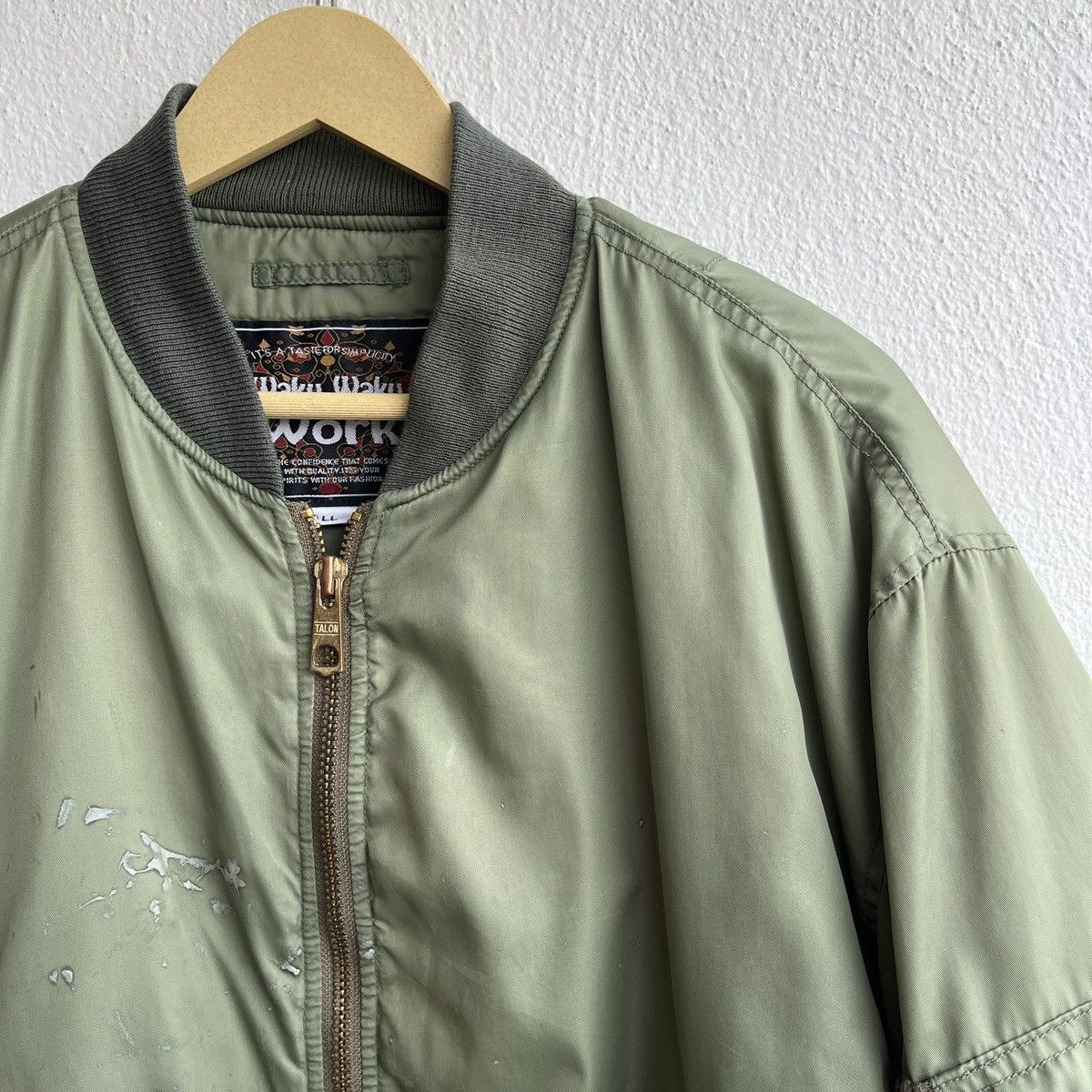 Toyo Enterprises VINTAGE DISTRESSED BOMBER WAKU WAKU WORK TOYO ENTERPRISE Size US L / EU 52-54 / 3 - 6 Thumbnail