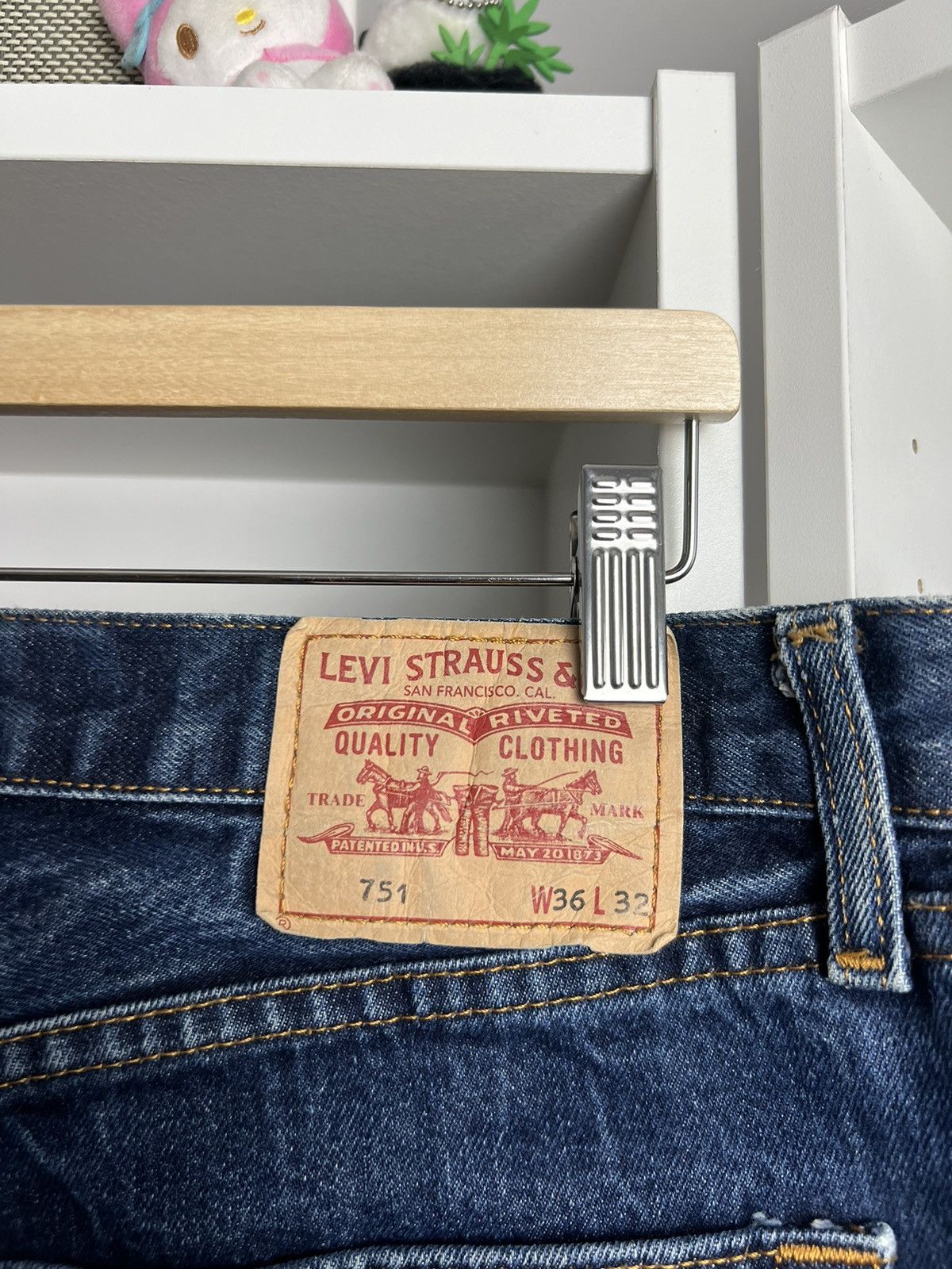 Levi's × Vintage Vintage Levi’s 751 denim jeans pants 36x32 casual skate y2k Size US 36 / EU 52 - 5 Thumbnail