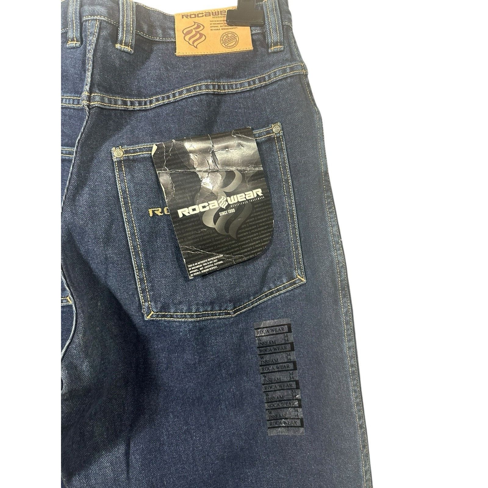Rocawear Vintage Y2K Rocawear Jeans Mens 34x34 Denim Baggy Hip Hop Em Size US 34 / EU 50 - 4 Thumbnail