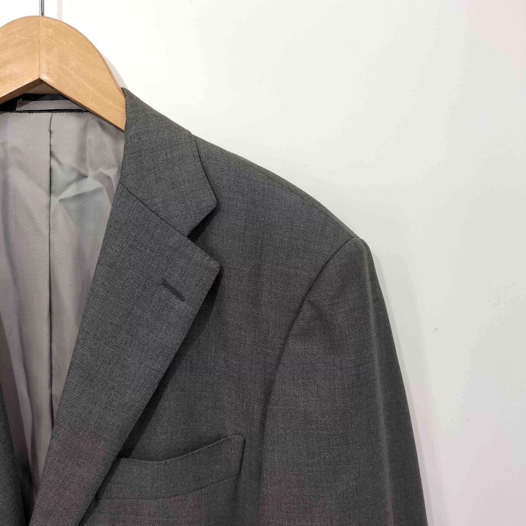 Ring Jacket RING JACKET BLACK LABEL Wool Single Breasted Tailored Jacket 46R - Grey - Used in Japan Size US S / EU 44-46 / 1 - 3 Thumbnail