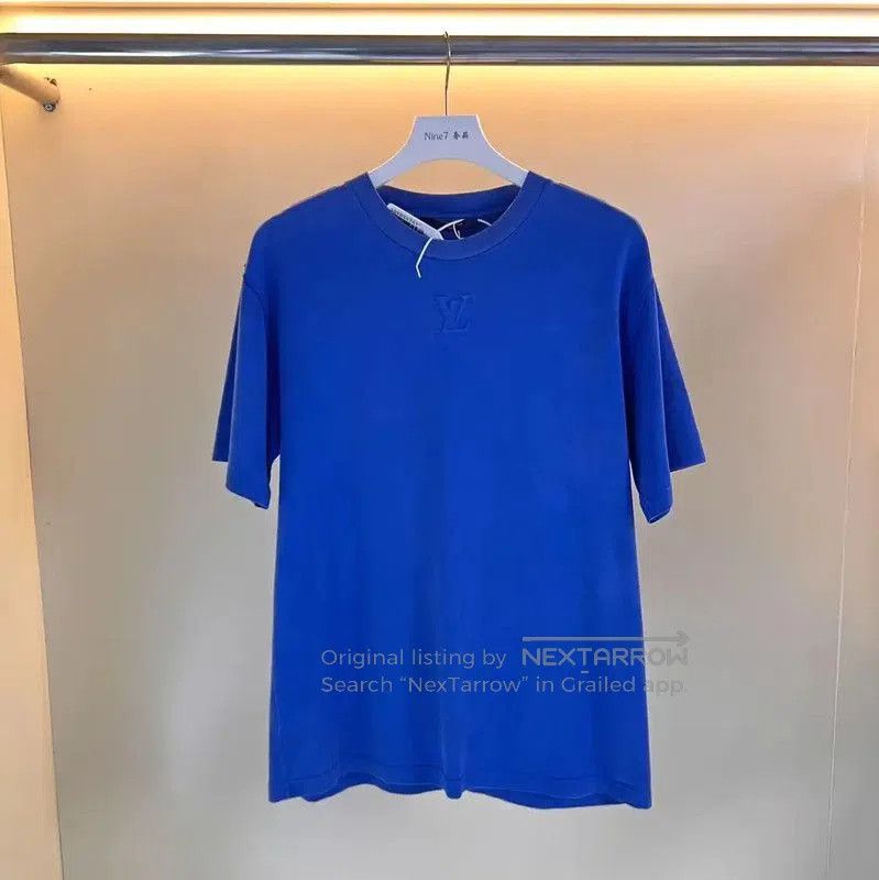 Louis Vuitton Men's XL Blue Cotton T-Shirt .