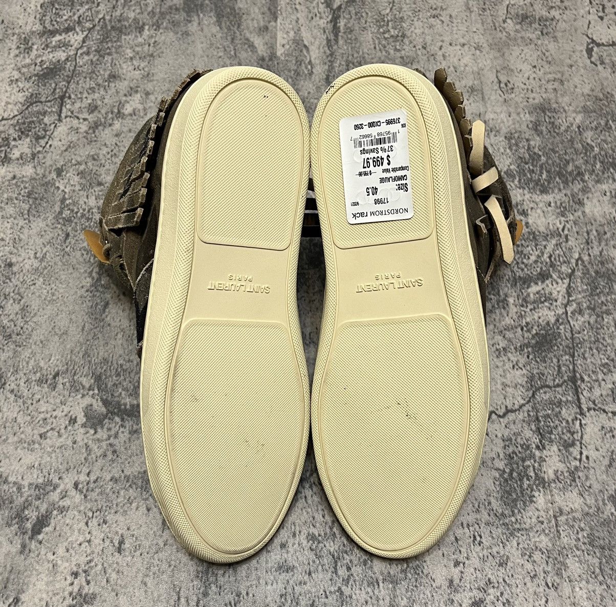 Saint Laurent Paris Saint Laurent High Top Sneakers Camouflage Size US 7.5 / EU 40-41 - 7 Thumbnail