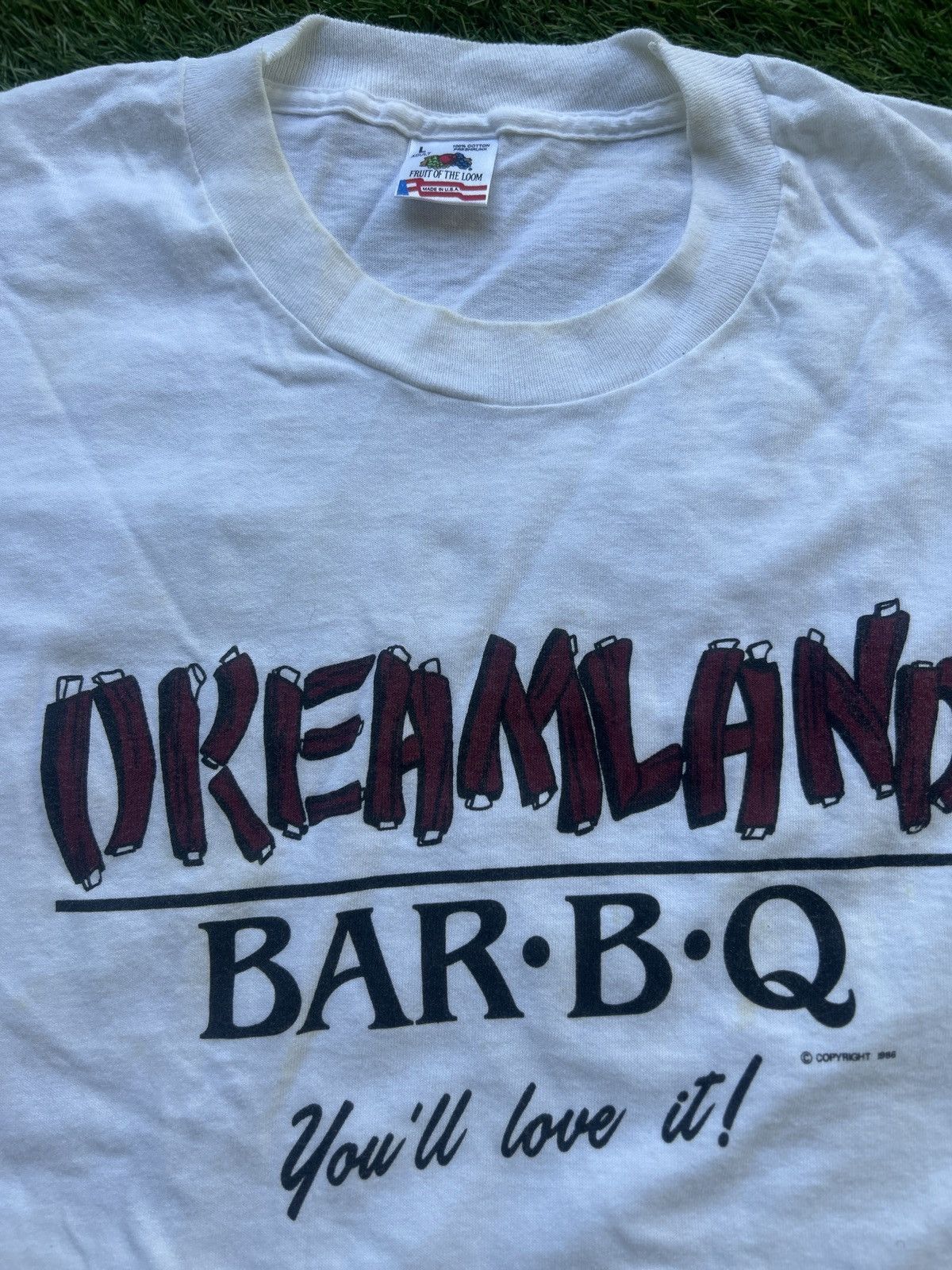 Vintage Dreamland BBQ Ribs Logo Alabama bbq t shirt Size US L / EU 52-54 / 3 - 2 Thumbnail