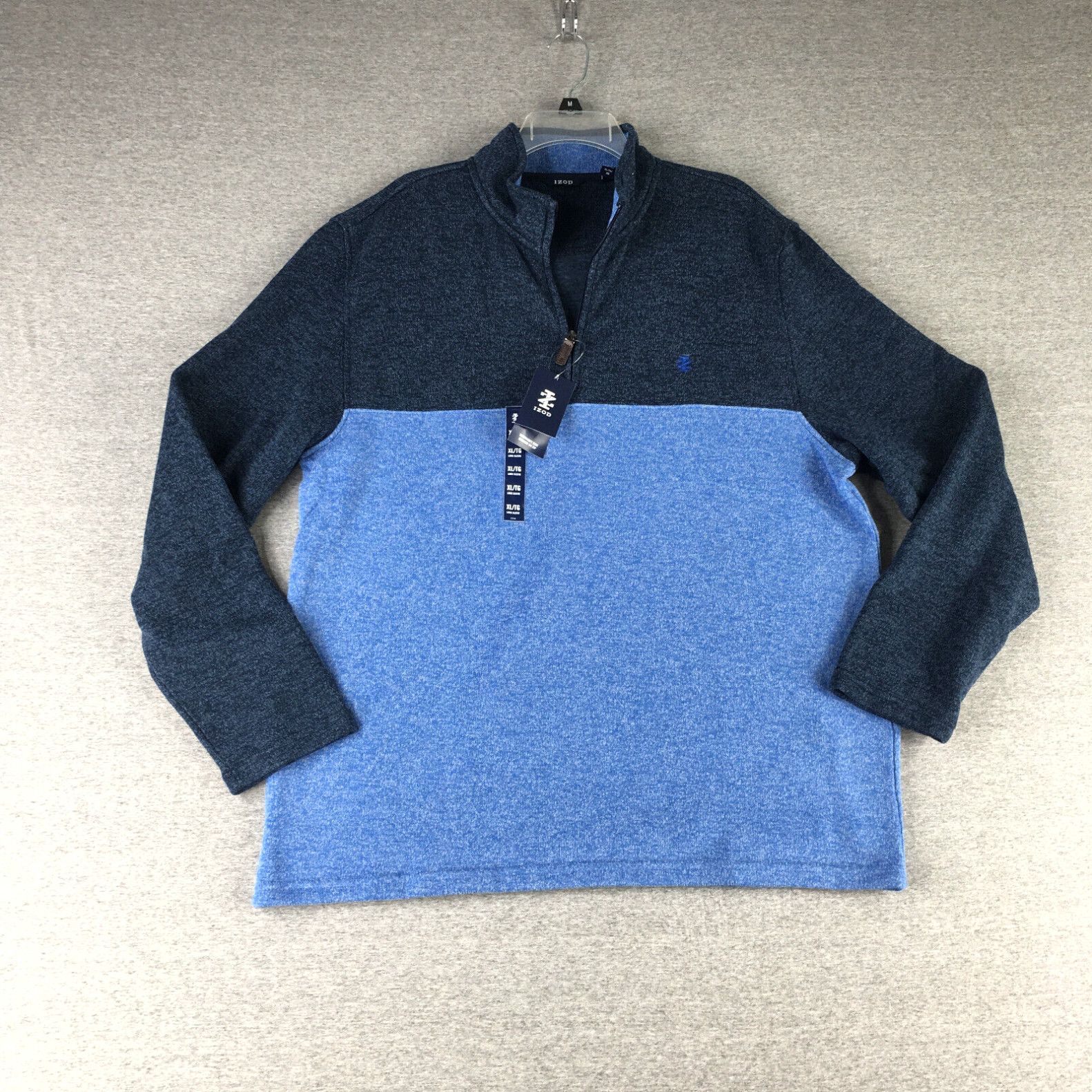 Izod IZOD Mens Size XXL 1 4 Zip Pullover Knit Sweater Red Polyester Pockets Grailed