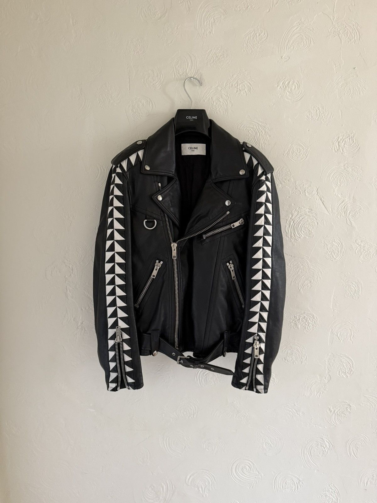 Celine × Hedi Slimane Celine SS22 Triangle Jacket D Ring Size US S / EU 44-46 / 1 - 2 Thumbnail
