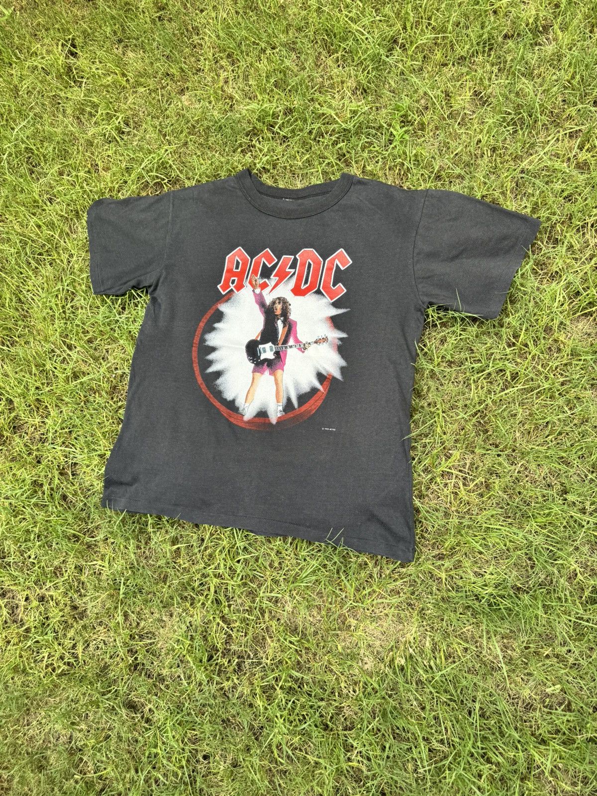 AC/DC Vintage 1988 ACDC World Tour T Shirt Size US M / EU 48-50 / 2 - 2 Thumbnail