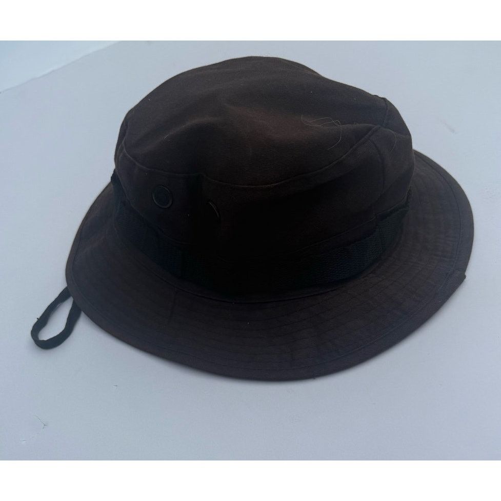 Other Brown Hat with Strap Size 7 1/2 Size ONE SIZE - 4 Thumbnail