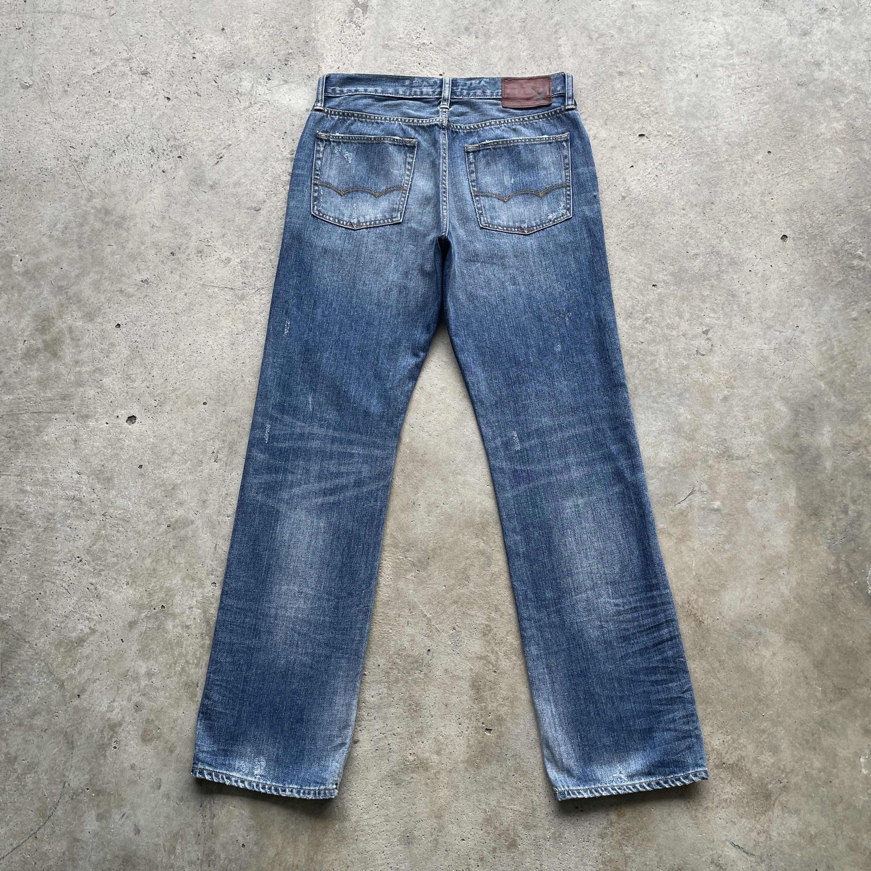 American Eagle Outfitters W32 VINTAGE AMERICAN EAGLE JEANS DISTRESSED FADED PANTS Size US 32 / EU 48 - 11 Thumbnail