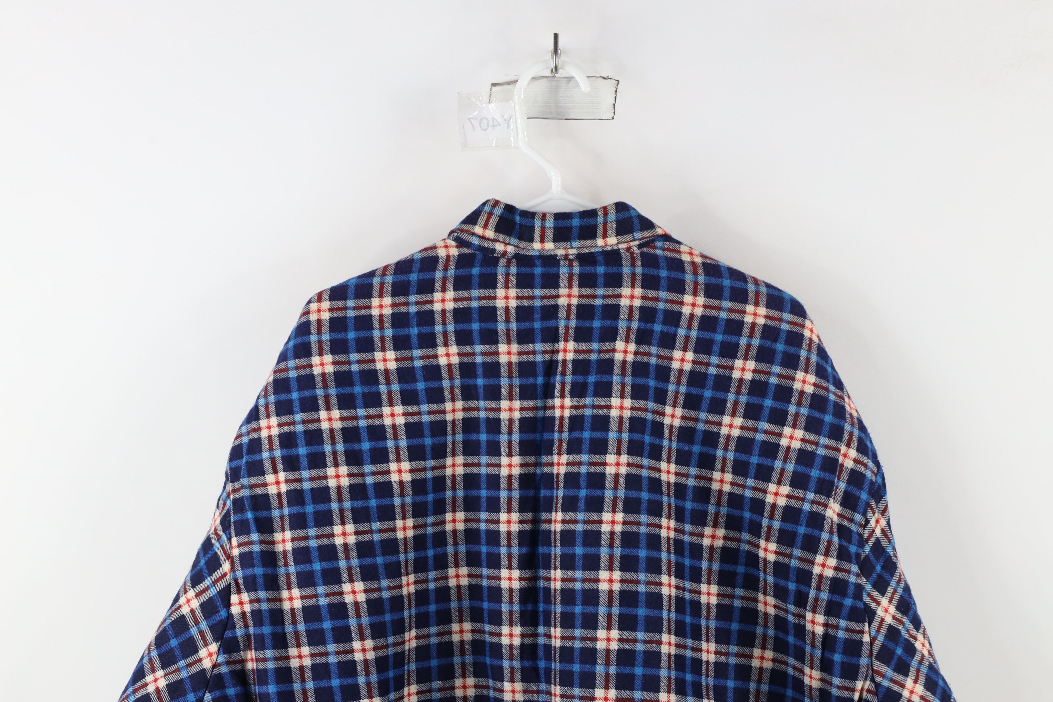 Vintage Vintage 90s Streetwear Flannel Button Shirt Jacket Jac Shirt Size US XXL / EU 58 / 5 - 9 Thumbnail