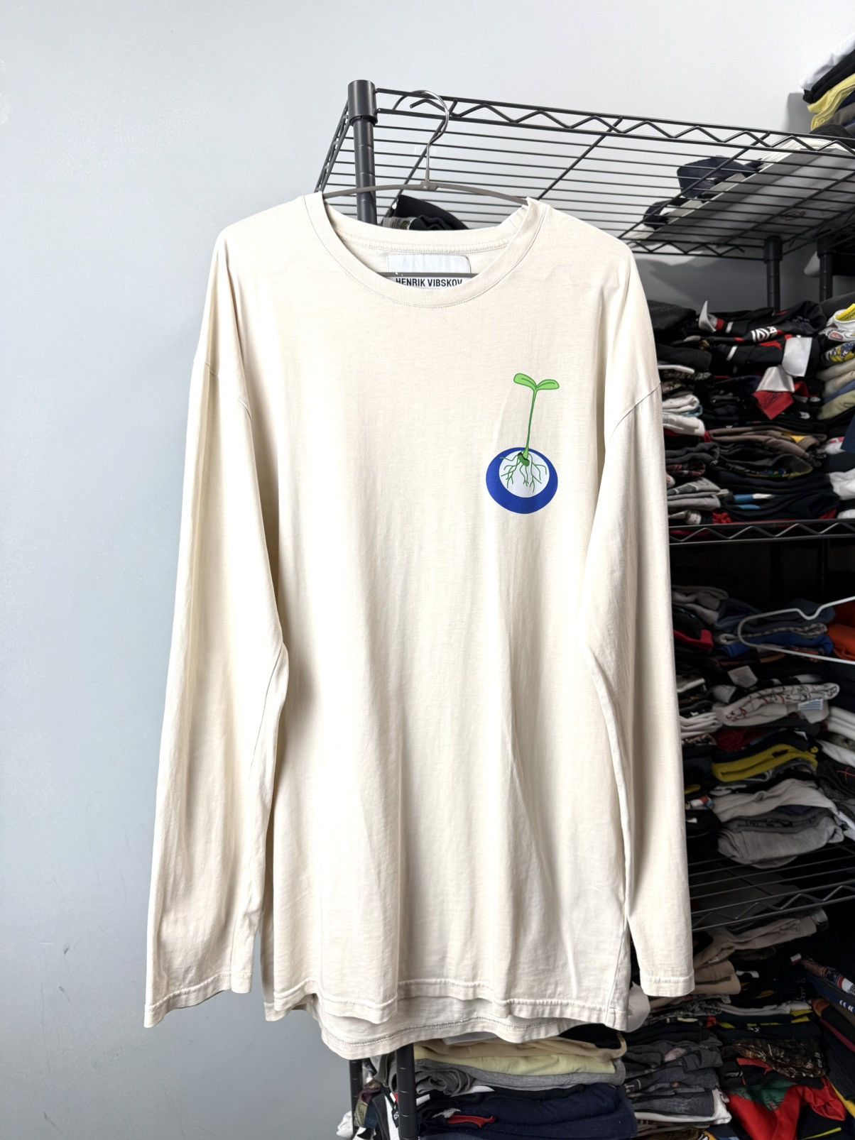 Henrik Vibskov Henrik Vibskov Printed Longsleeve T Shirt Designer Size US M / EU 48-50 / 2 - 2 Thumbnail