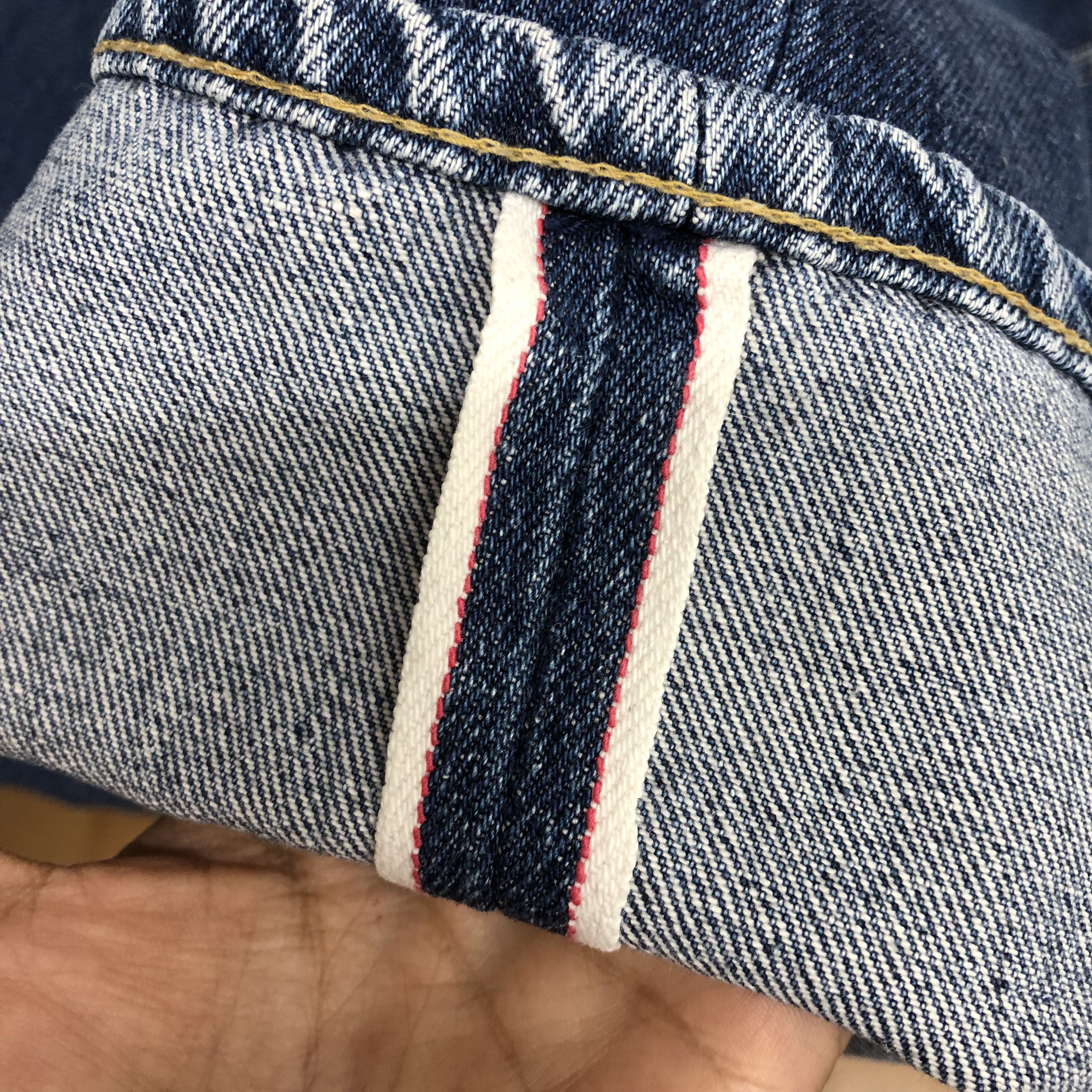 Levi's Vintage Levis 701XX Buckle Selvedge Jeans Redline Denim Size 24" / US 00 / IT 34 - 7 Thumbnail