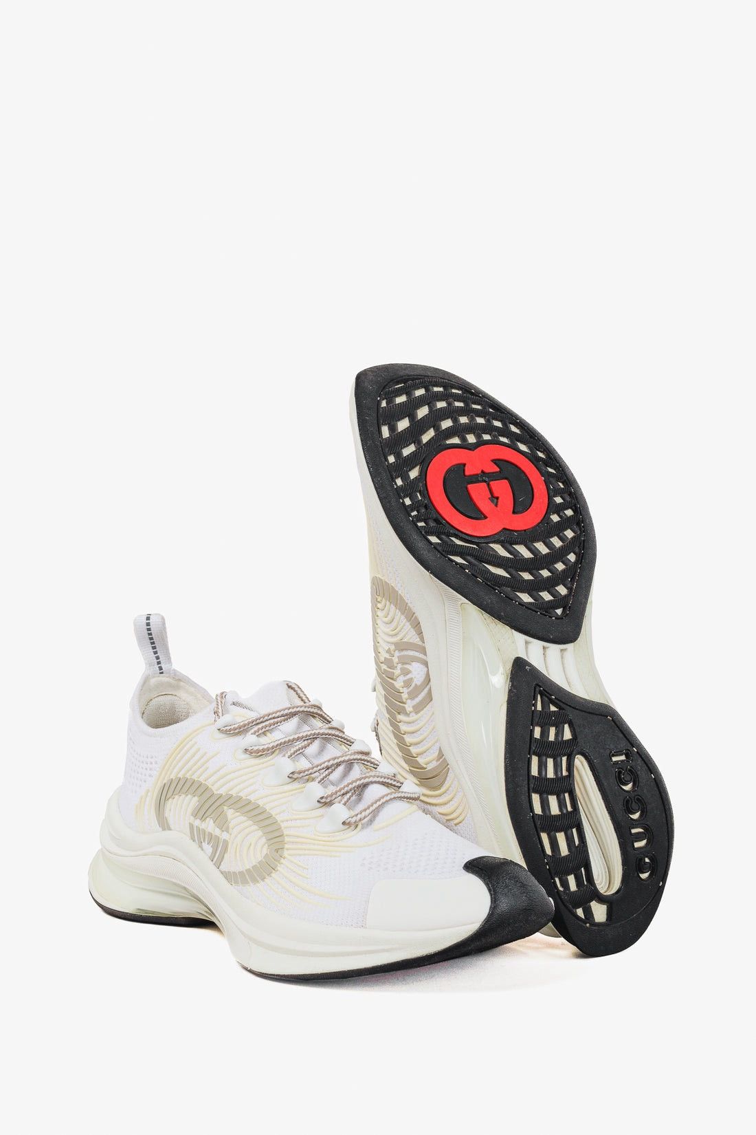 Gucci Gucci Run White Sneakers Mens Size US 12 / 45 IT Size US 12 / EU 45 - 7 Thumbnail