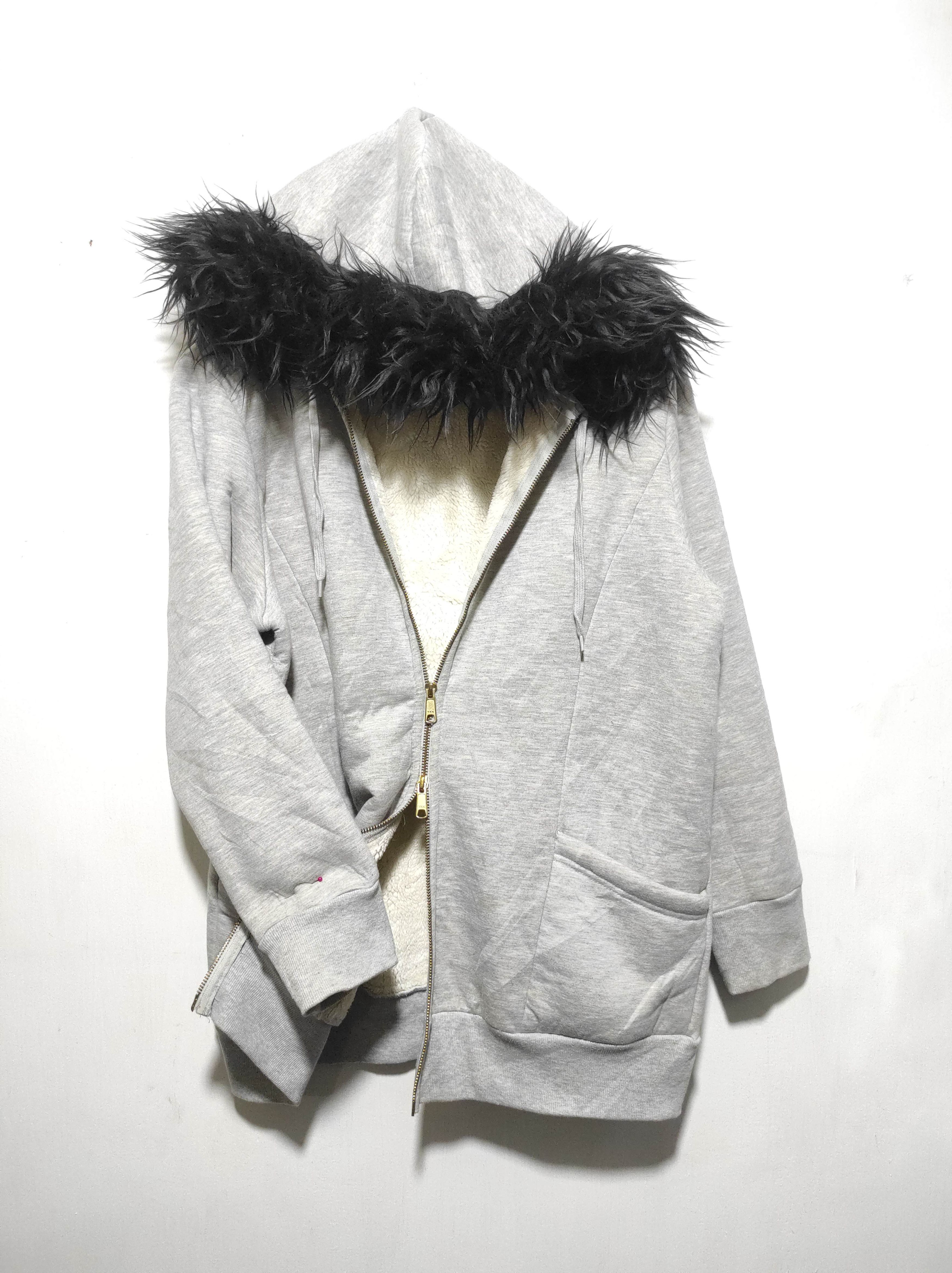 Hysteric Glamour Gray Sherpa Double Zip Fur Double Hoodie LGB style Size US L / EU 52-54 / 3 - 2 Thumbnail