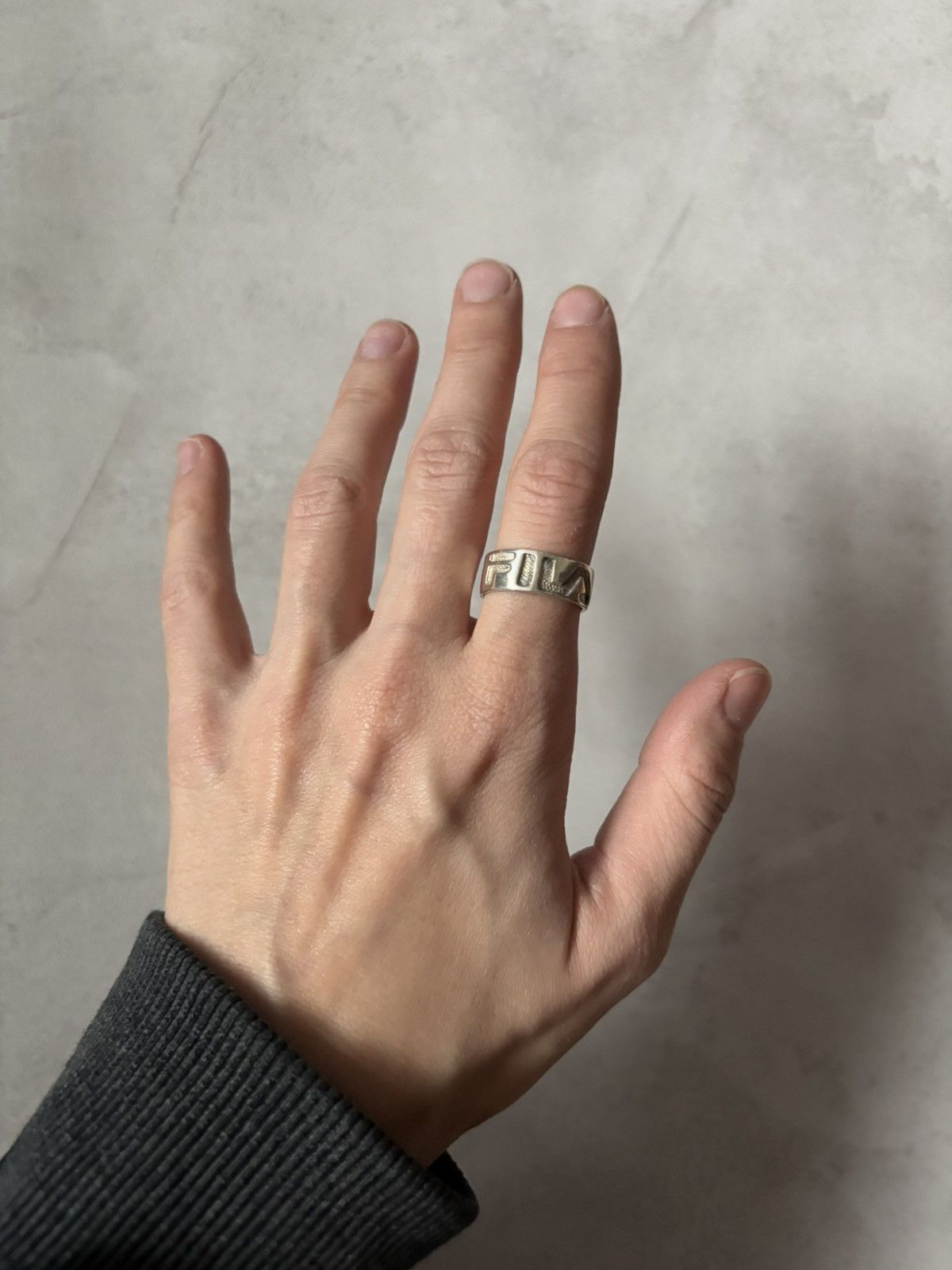Fila × Sterling Silver × Vintage Fila Silver Brand Ring Signet Vintage Size ONE SIZE - 3 Thumbnail