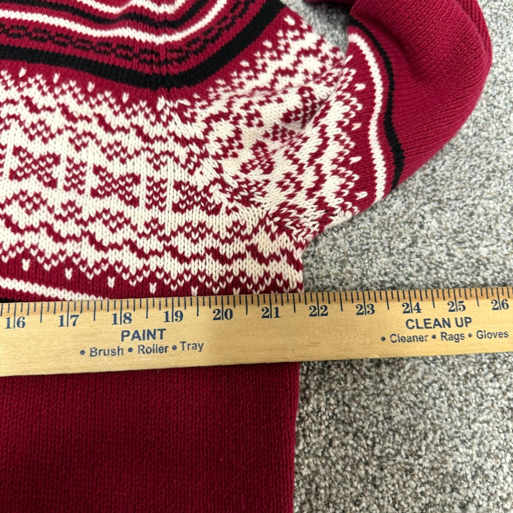 Vintage VINTAGE Sonoma Hooded Sweater Womens Large Fair Isle Grandpa 90s Christmas Knit Pullover Red Hot Retro Womens Size L / US 10 / IT 46 - 7 Thumbnail