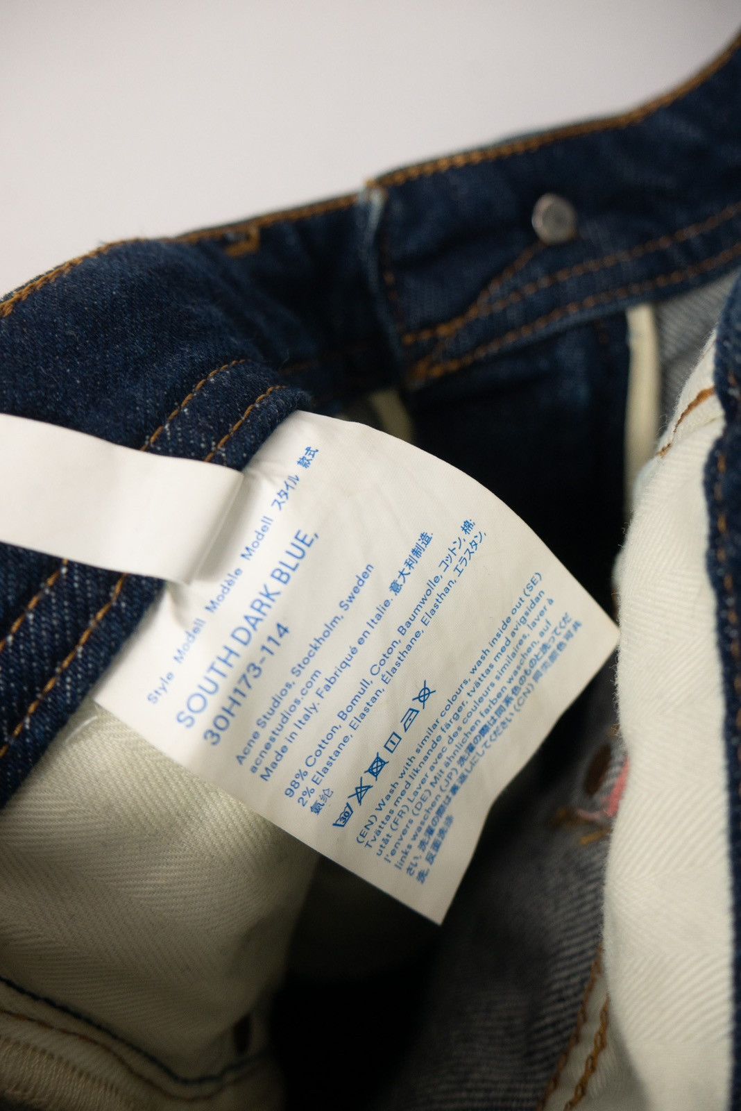 Acne Studios × Designer Acne Studios navy jeans goth Size 30" / US 8 / IT 44 - 12 Thumbnail