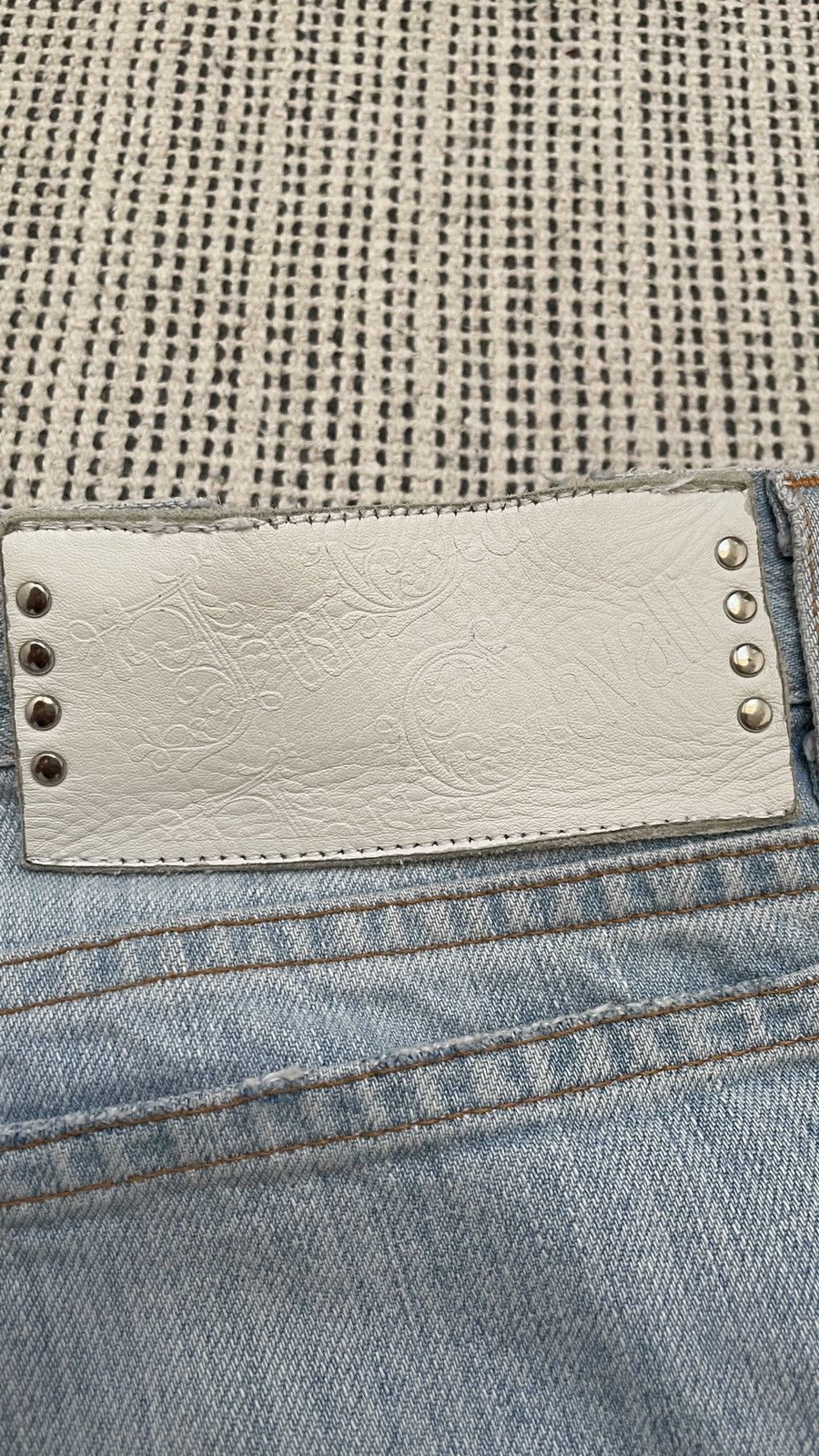 Roberto Cavalli JUST ROBERTO CAVALLI DISTRESSED VINTAGE DESIGN DENIM JEANS Size US 34 / EU 50 - 4 Thumbnail