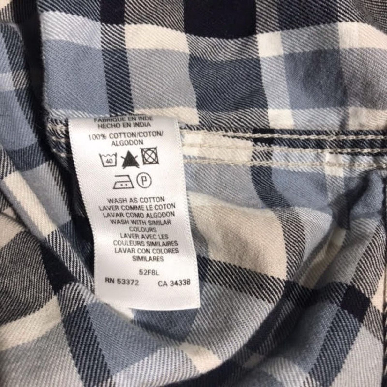 French Connection French Connection Gray Blue Plaid Button Down Shirt XXL Size US XXL / EU 58 / 5 - 5 Thumbnail