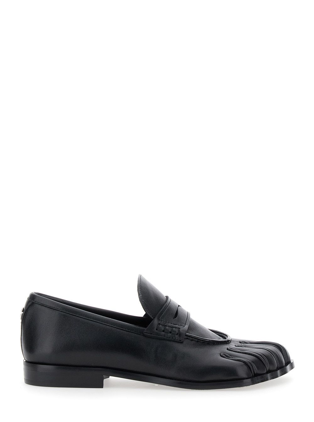 Coperni Black Loafers with Back Logo and Foot-Shaped Design in Leather Woman Size US 8 / IT 38 - 1 Thumbnail