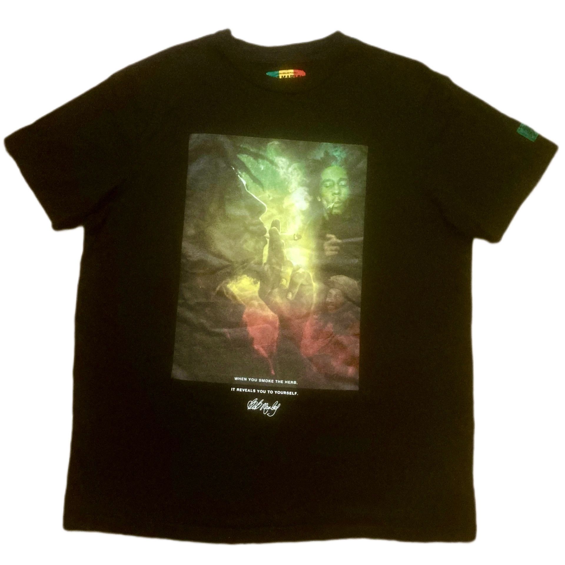Band Tees Bob Marley Smoke Herb Weed Marijuana Rasta Reggae T-shirt L Size US L / EU 52-54 / 3 - 1 Thumbnail