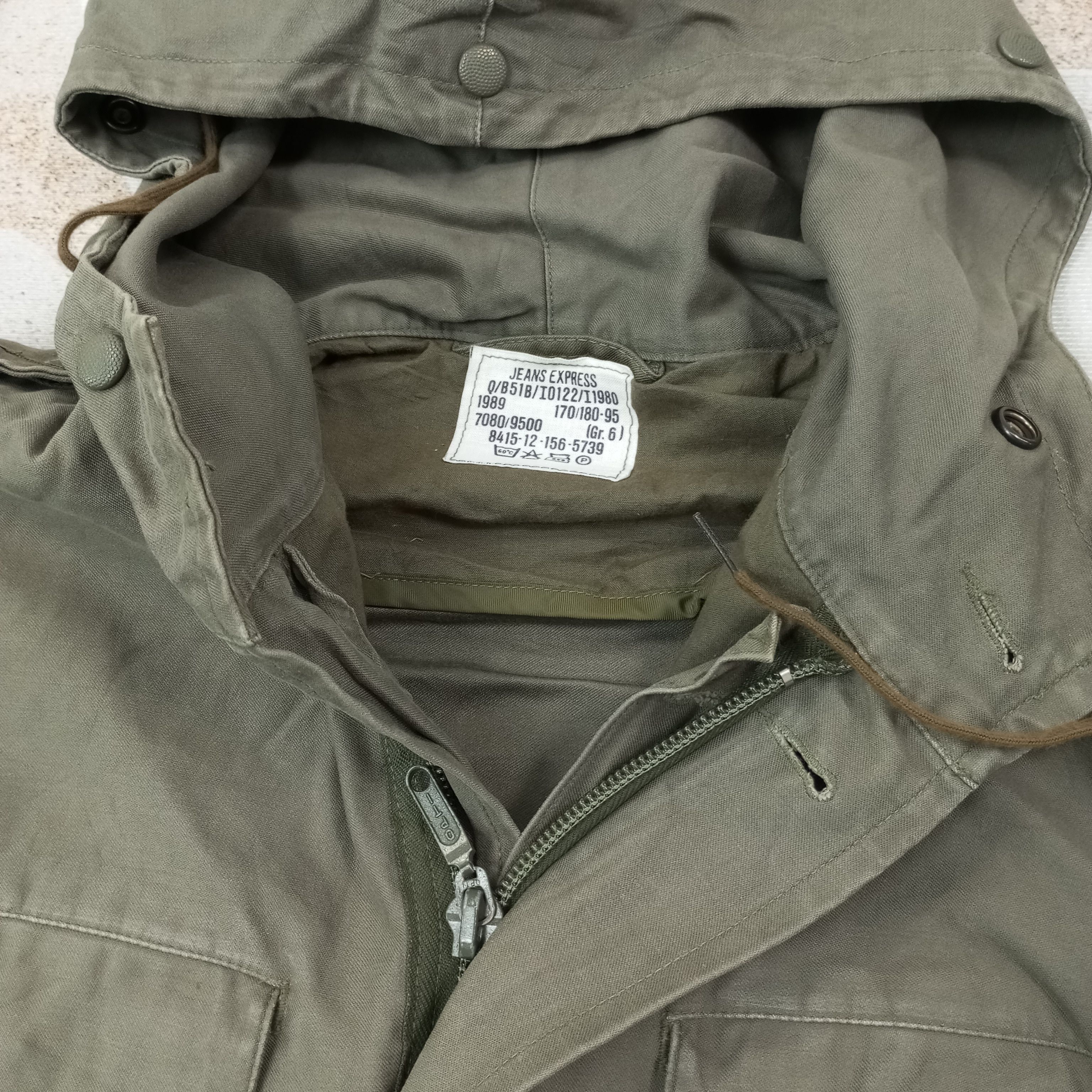 Vintage Jeans Express Military Style Jacket c233n5 Size US L / EU 52-54 / 3 - 6 Thumbnail
