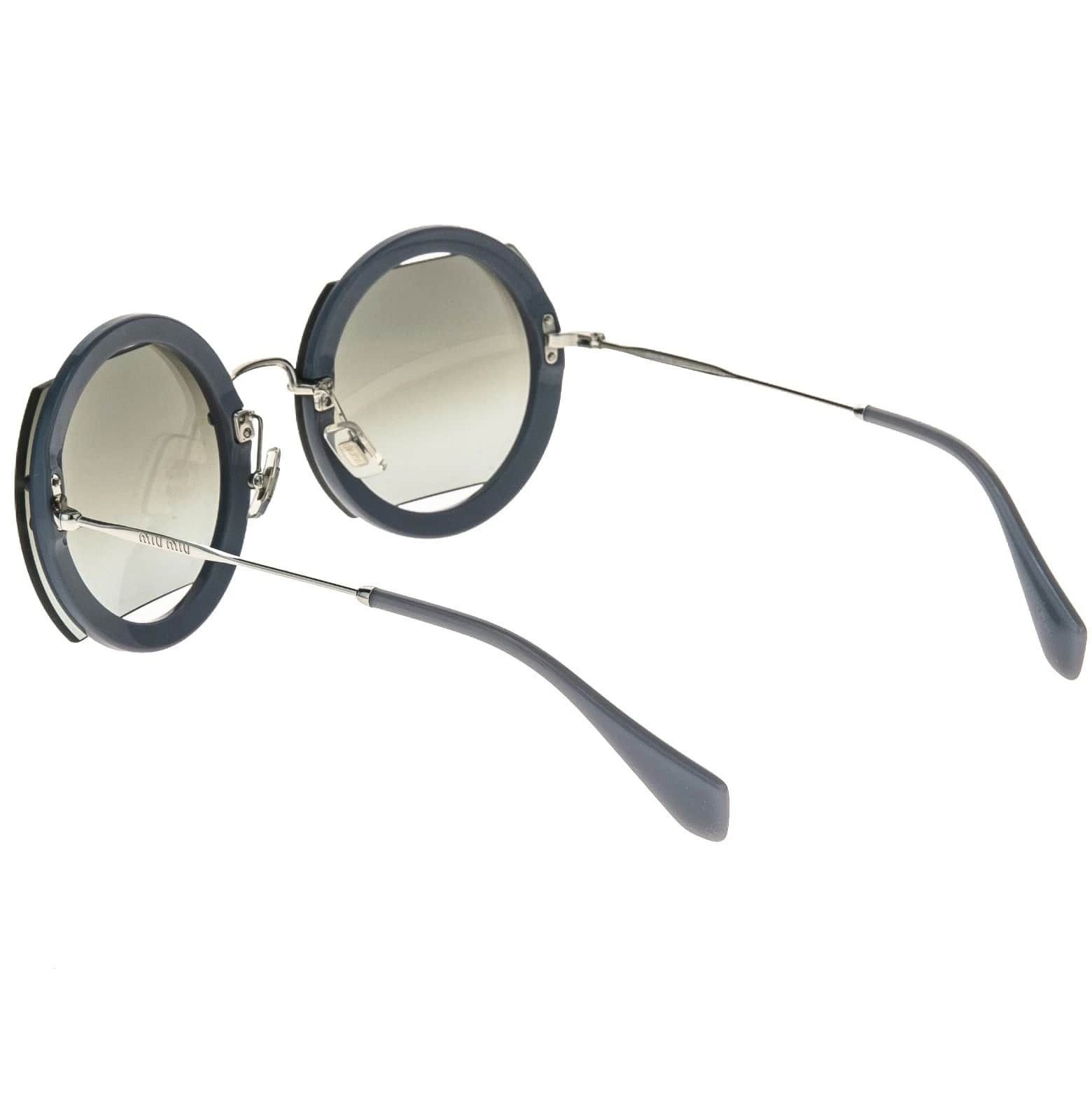 Miu Miu MIU MIU MU06SS REVEAL GLITTER 06S Silver Mirrored Sunglasses Size ONE SIZE - 7 Thumbnail