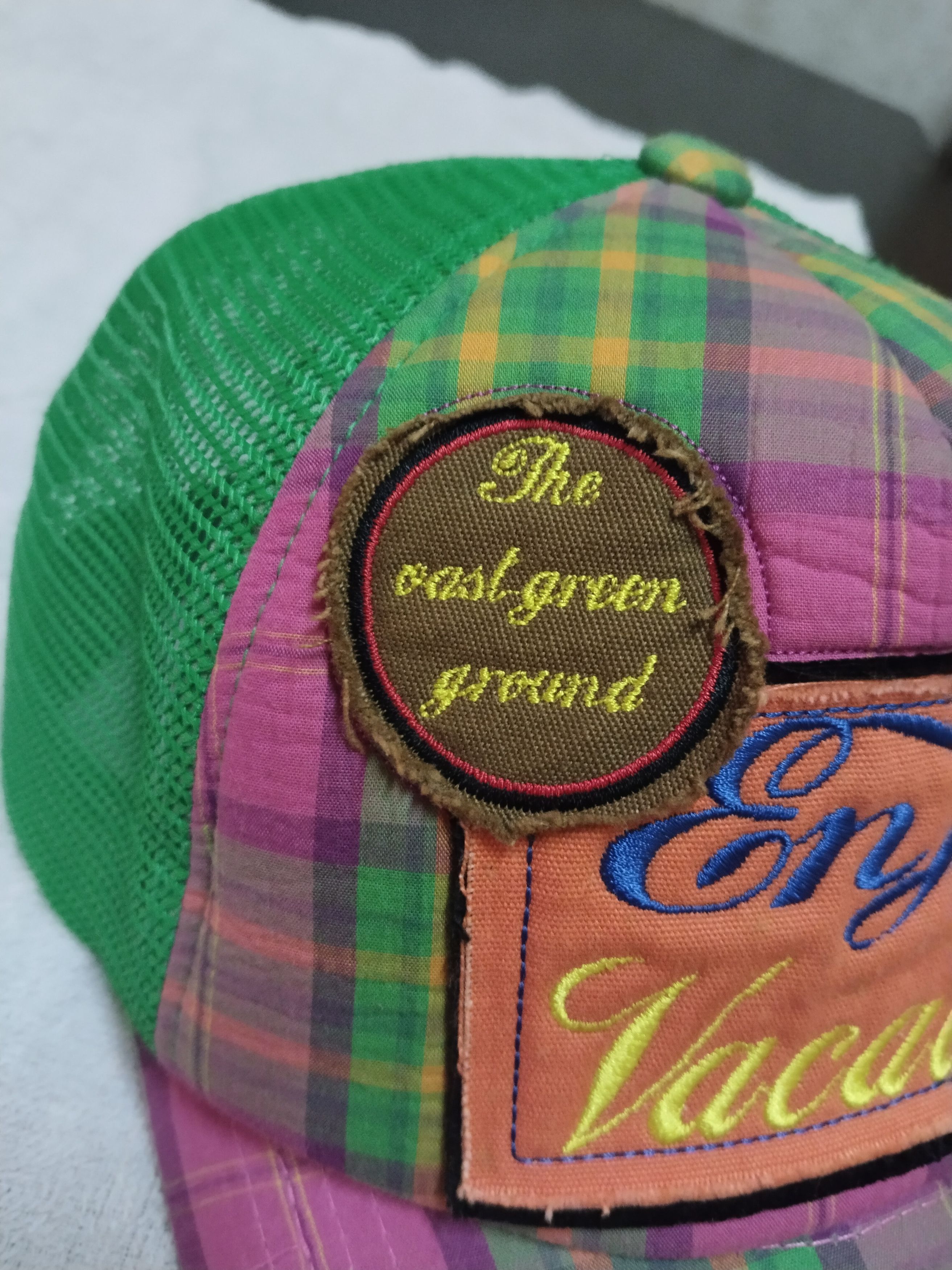 Japanese Brand ENJOY VACATION DISTRESSED TRUCKER HAT Size ONE SIZE - 3 Thumbnail