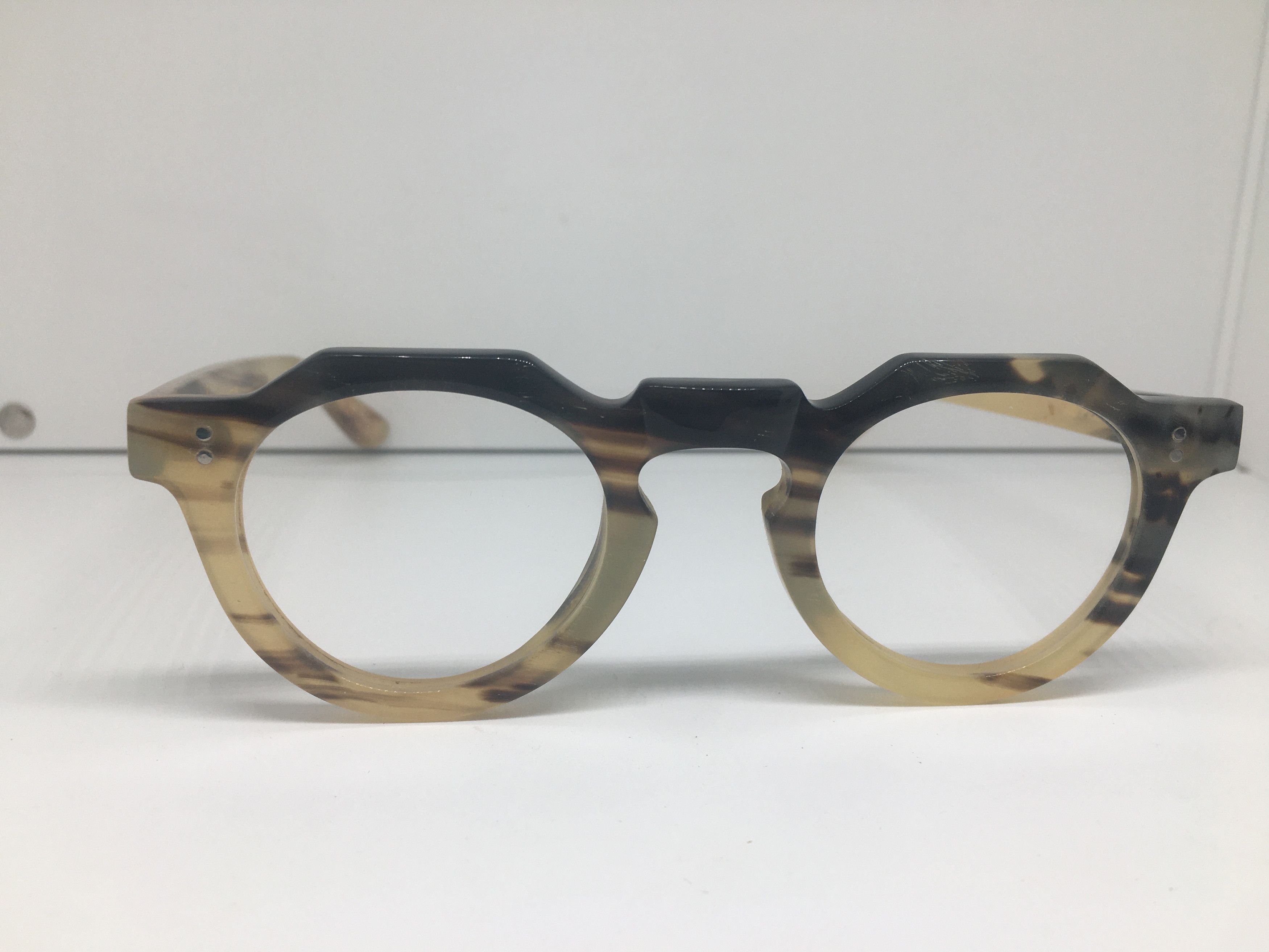 Lesca Lunetier Lesca Lunetier Genuine Horn PICA Architect Eyeglasses Size ONE SIZE - 1 Thumbnail
