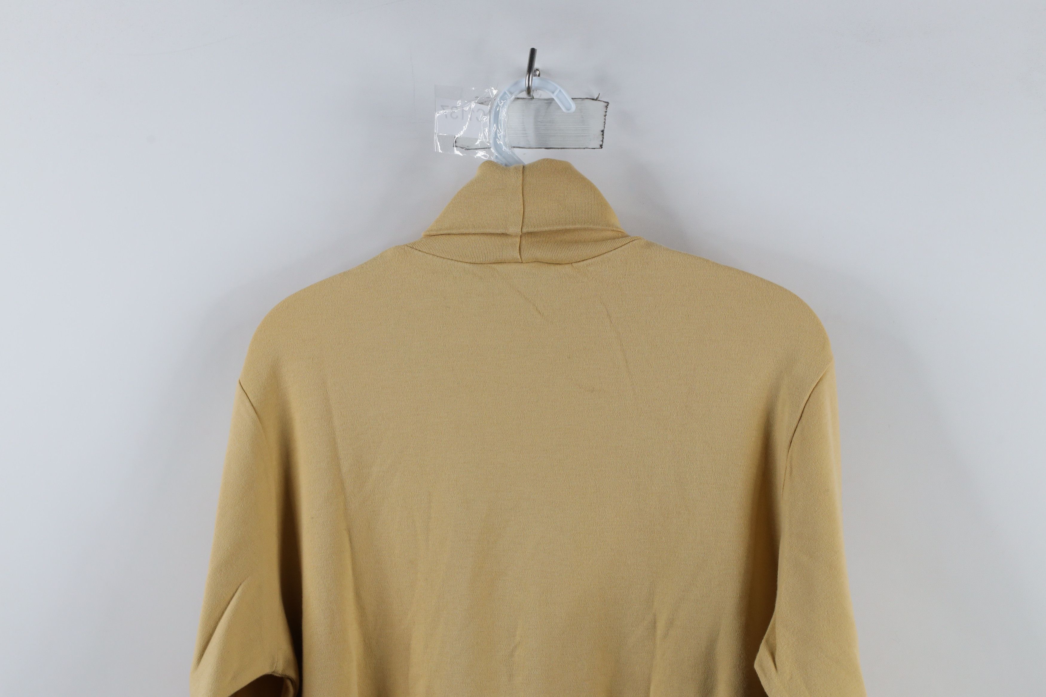 Vintage × Woolrich Woolen Mills Vintage 90s Woolrich Long Sleeve Turtleneck T-Shirt Yellow Size M / US 6-8 / IT 42-44 - 9 Thumbnail