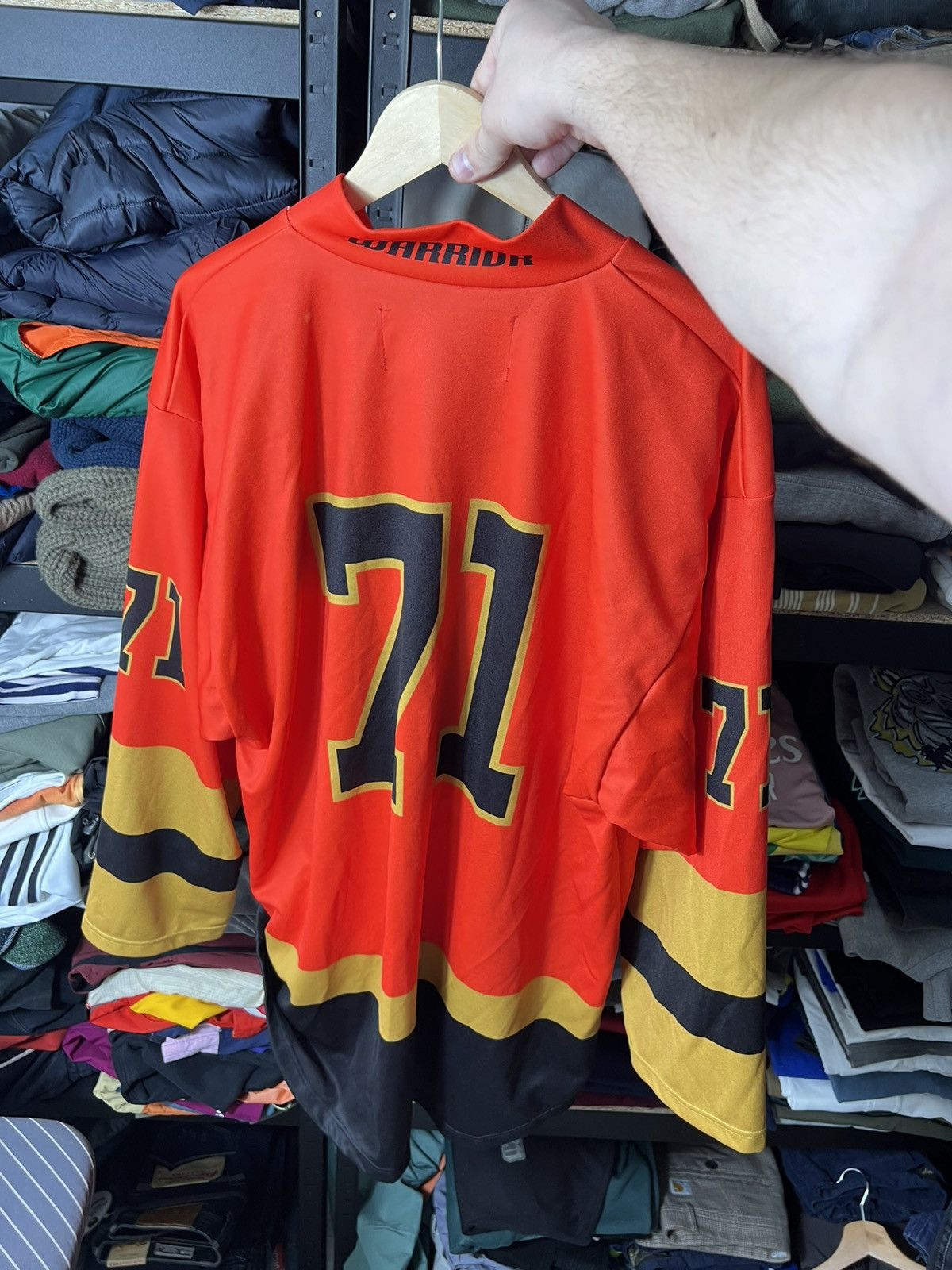 NHL Nottingham Panthers Hockey Jersey Warrior Red #71 Size XL Size US XL / EU 56 / 4 - 11 Thumbnail