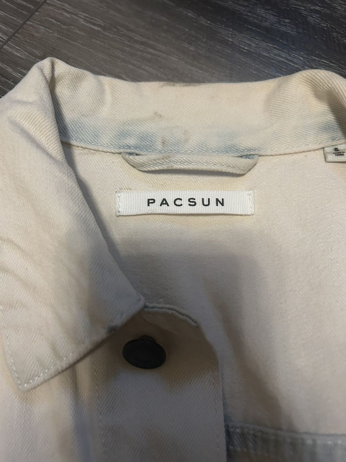 Pacsun Cream Denim Jean Jacket Pacsun Size US S / EU 44-46 / 1 - 2 Thumbnail