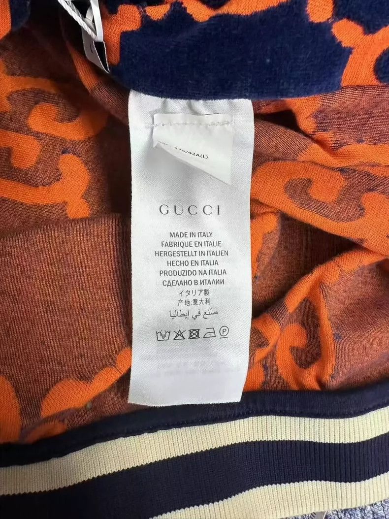 Gucci Gucci Double g velvet blue orange jacket 2501-Nextarrow Size US L / EU 52-54 / 3 - 4 Thumbnail