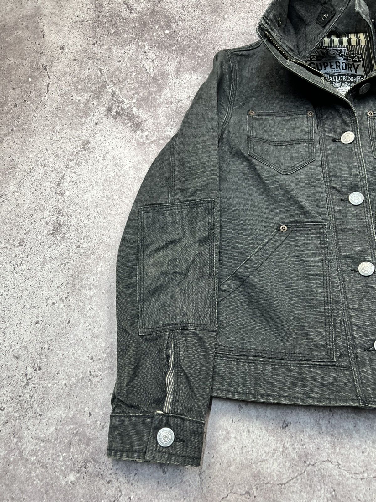Japanese Brand Vintage Y2K grunge biker raw denim jacket Rick Owens style Size L / US 10 / IT 46 - 4 Thumbnail
