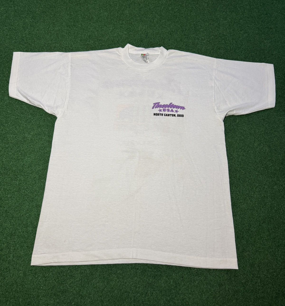 Fruit Of The Loom Vintage 90s Tinseltown Cinemark Movie Theater Promo T Shirt Size US XL / EU 56 / 4 - 4 Thumbnail