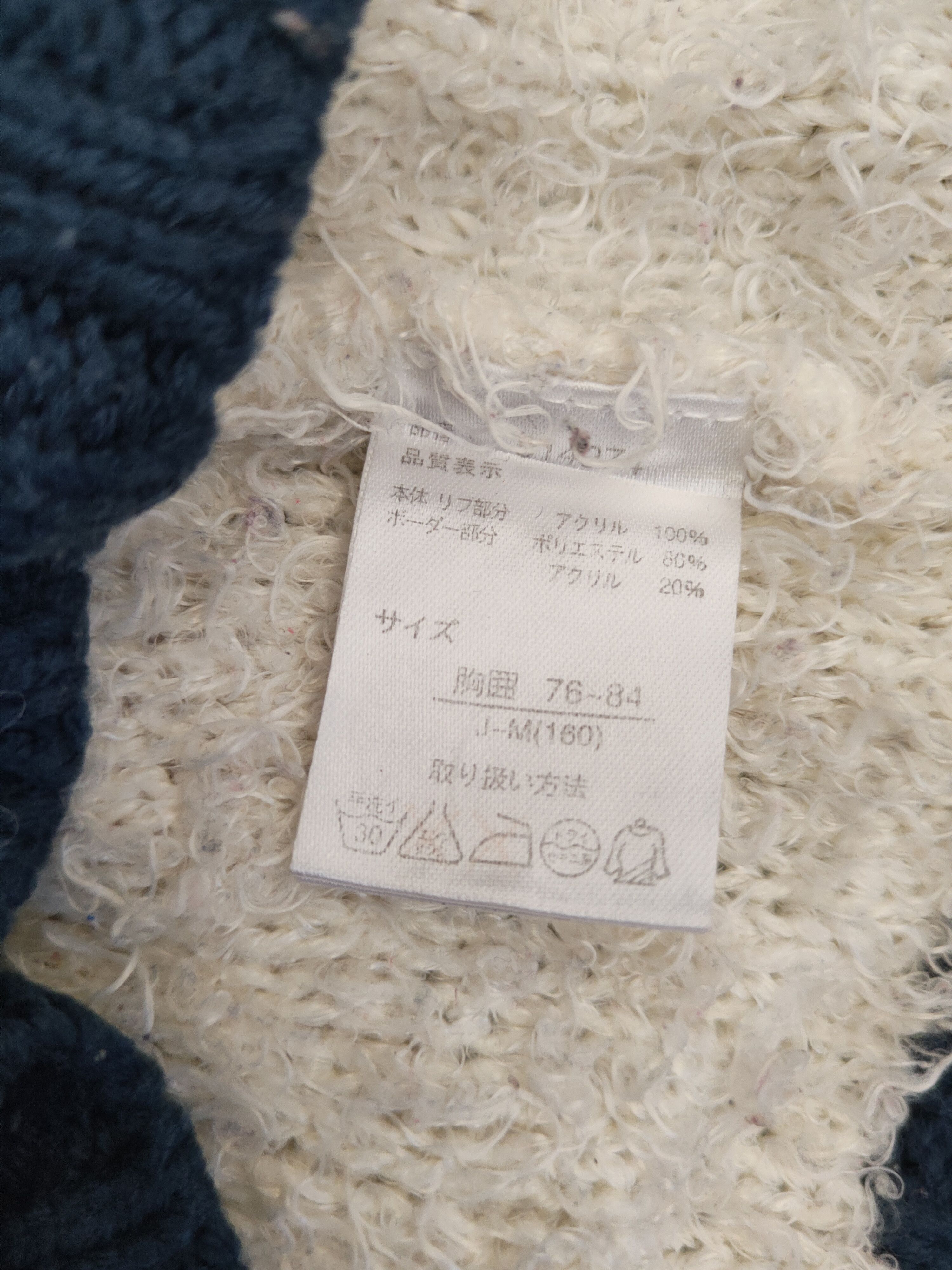 Fiorucci DL Fiorucci Navy Pink Fur Mohair Knitwear #46-538 Size S / US 4 / IT 40 - 10 Thumbnail