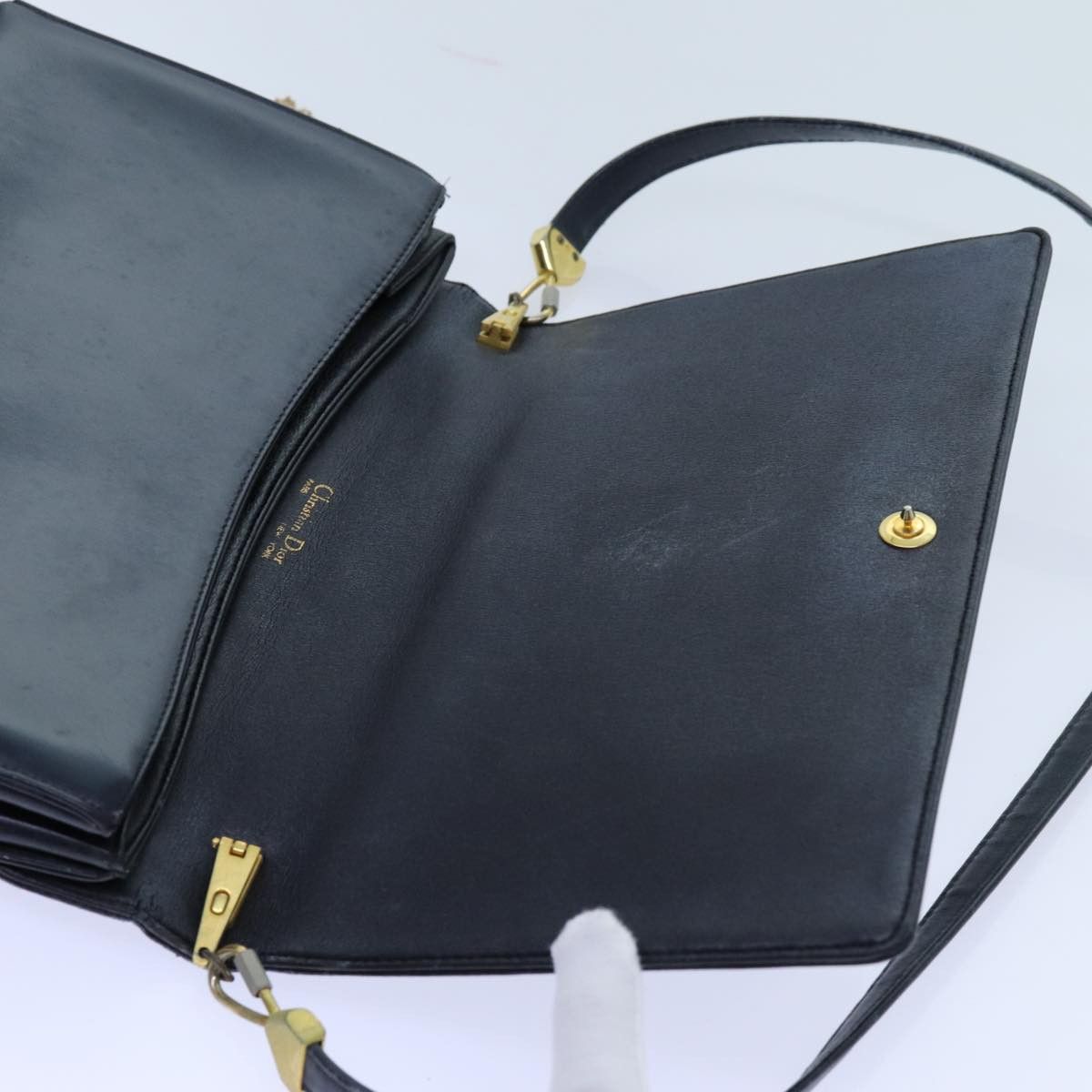 Dior DIOR Shoulder Bag Leather Black Size ONE SIZE - 9 Thumbnail