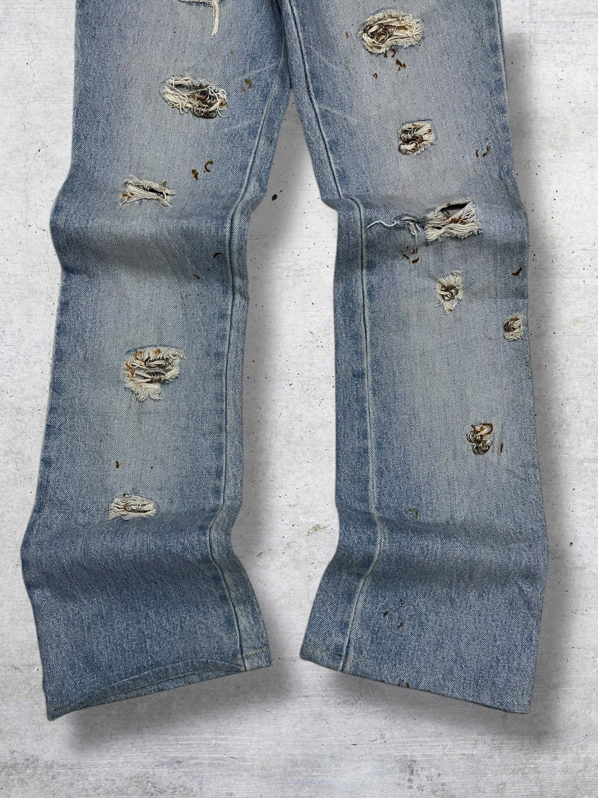 If Six Was Nine VINTAGE DONA MARIE JAPAN DESIGNER FLARED PIERCING WASHED Size US 27 - 3 Thumbnail