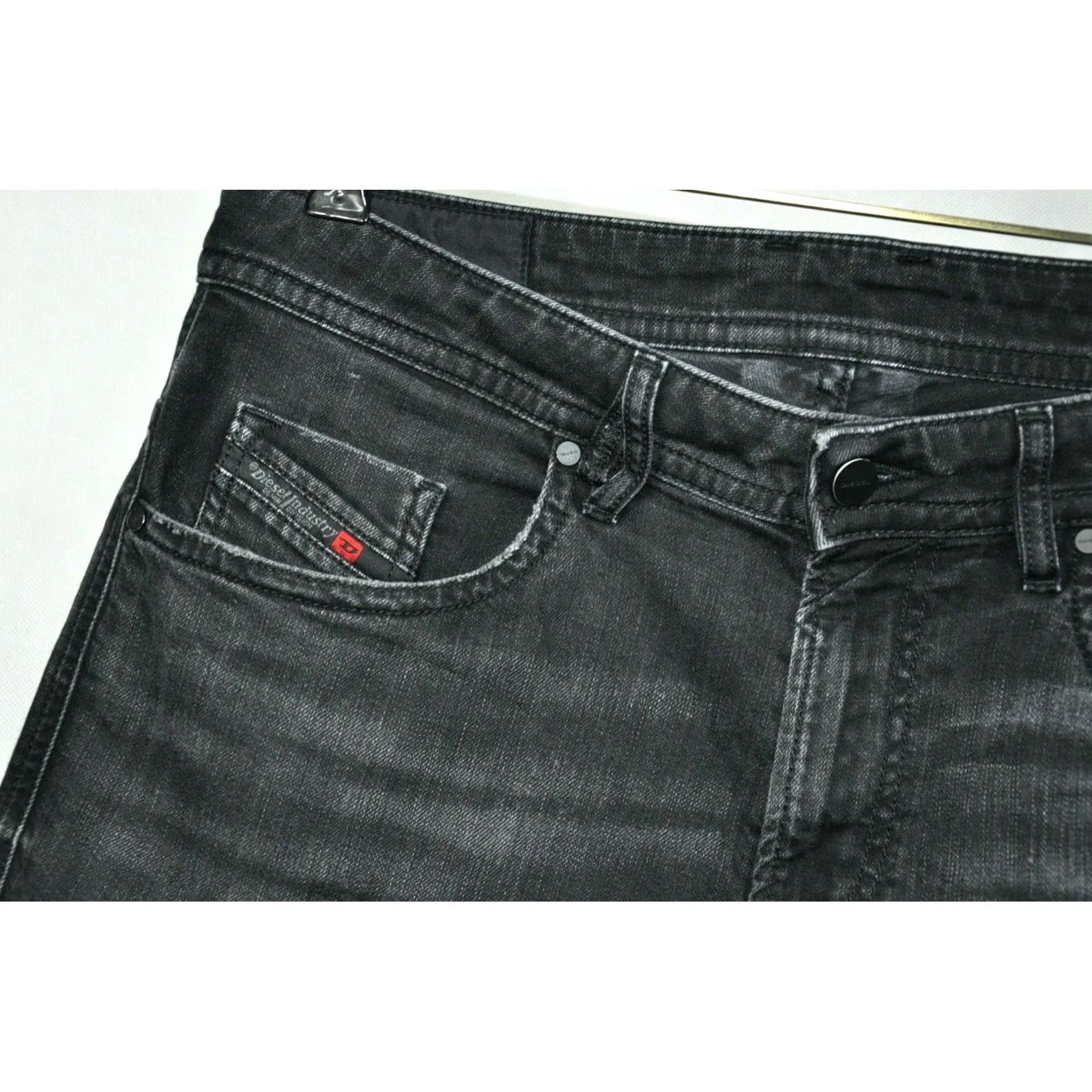 Diesel DIESEL Thommer 069BG Slim Skinny Jeans - Denim Black 32W32L Men Size US 32 / EU 48 - 5 Thumbnail