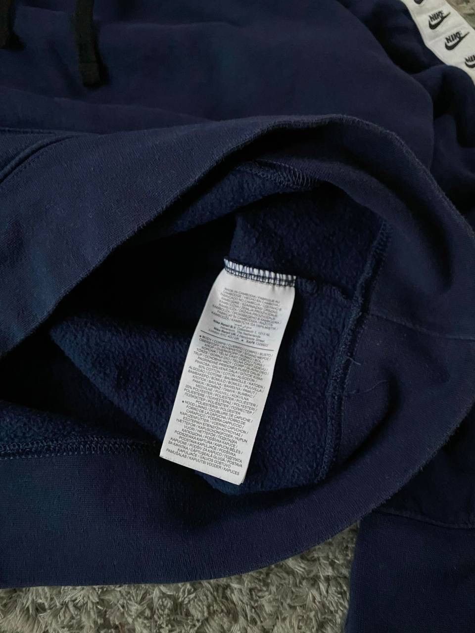 Nike × Vintage Nike Hoodie Logo Swoosh Streetwear Drill Y2K Size US S / EU 44-46 / 1 - 7 Thumbnail