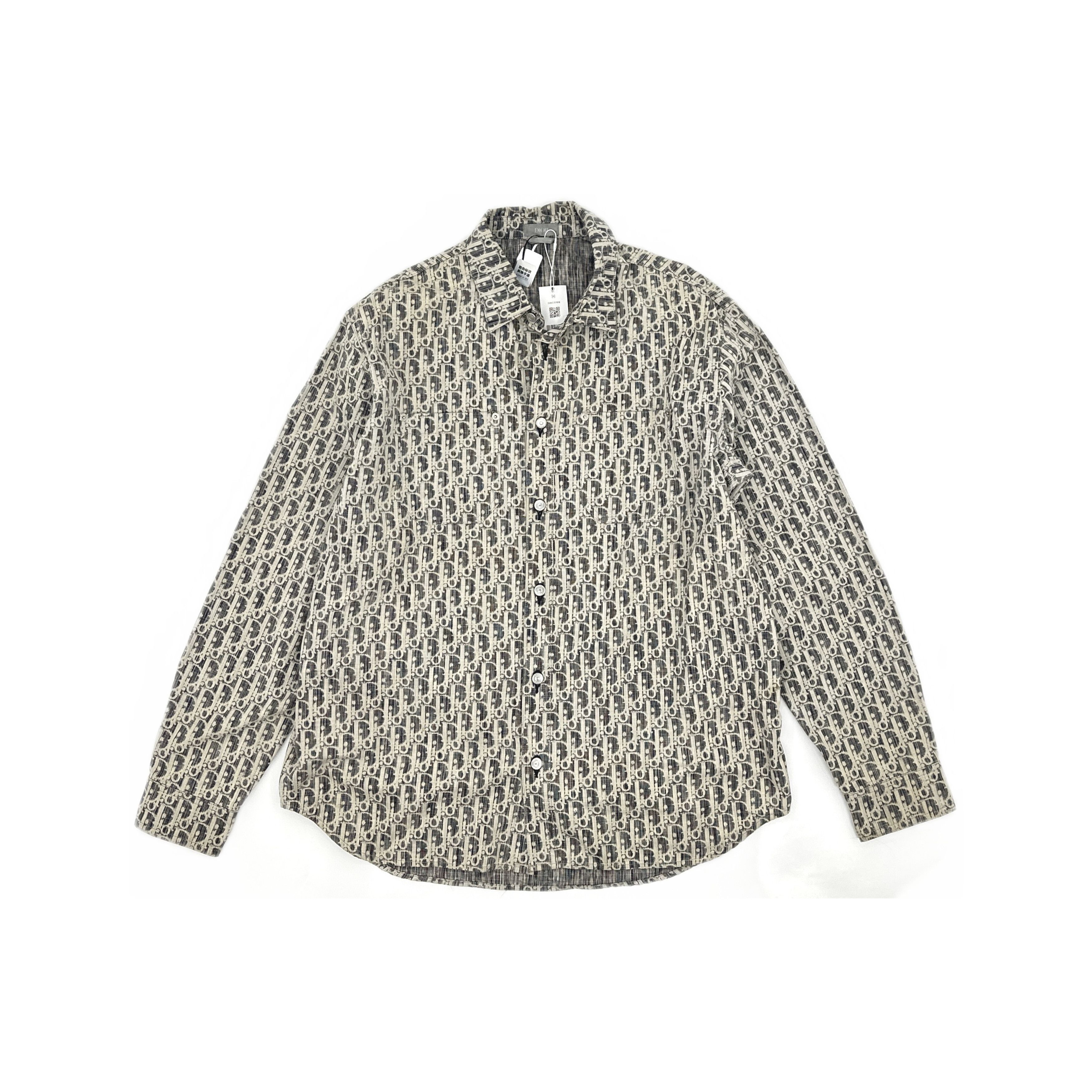 Dior Dior Oblique Print Denim Shirt 42 Size US XS / EU 42 / 0 - 1 Thumbnail
