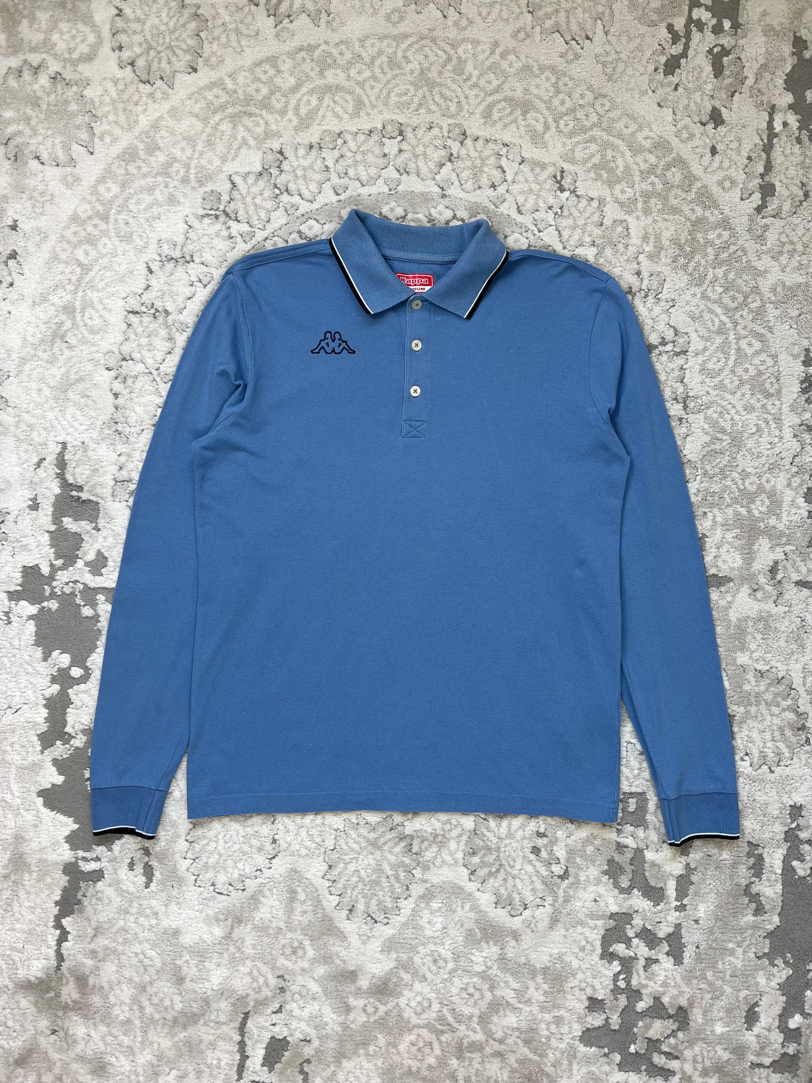 Kappa Kappa Long Sleeve Polo Shirt Blue M Size US M / EU 48-50 / 2 - 1 Thumbnail