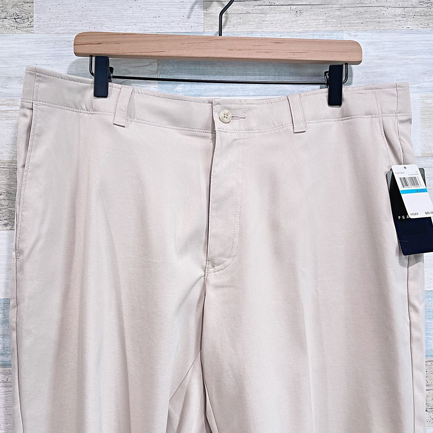 PGA Tour PGA Tour Active Waistband Golf Pants Beige Mens 36x32 Size 36" / US 14 / IT 50 - 2 Thumbnail