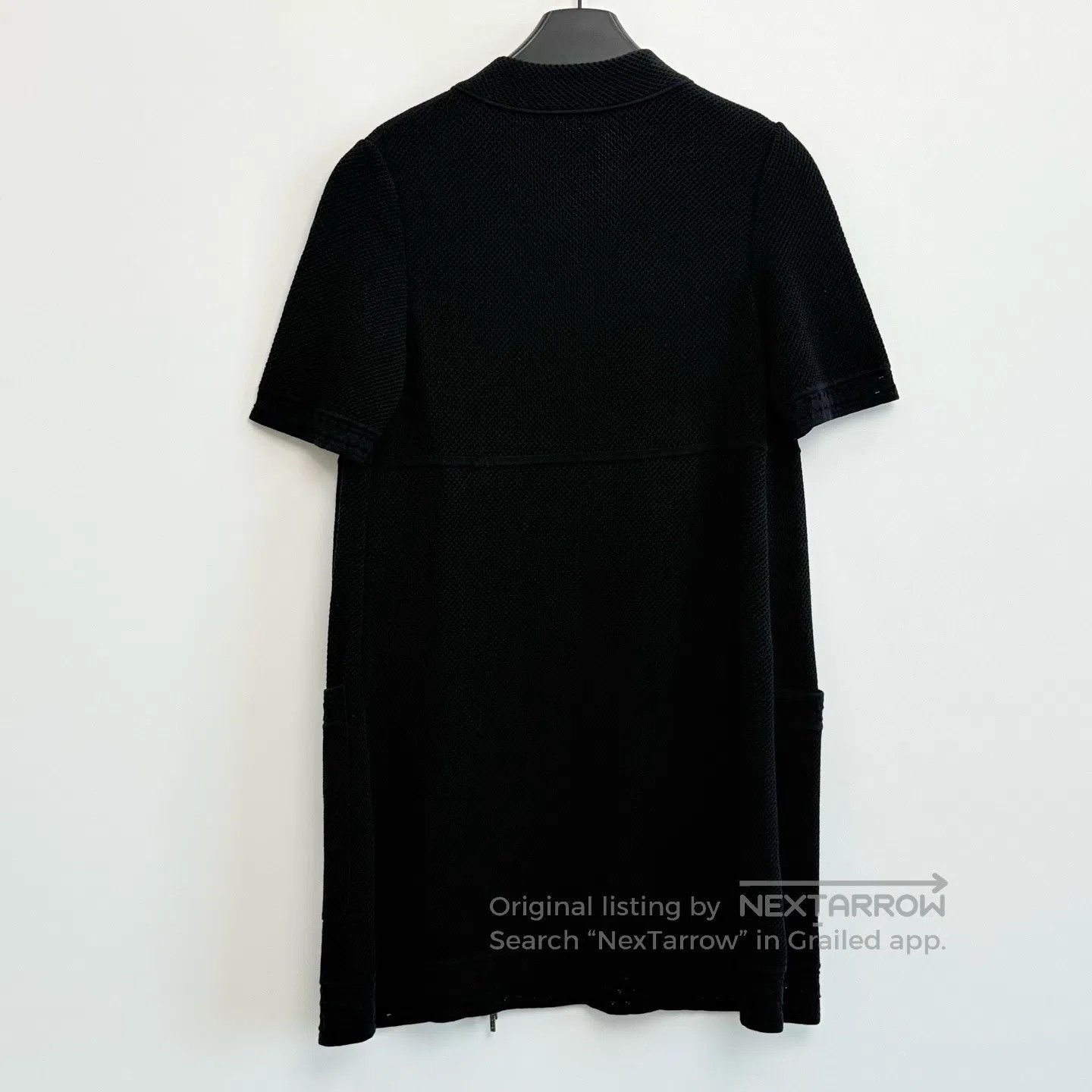 Chanel Chanel Black Short Sleeve Knit Tie Front Jacket| Size XS / US 0-2 / IT 36-38 - 3 Thumbnail