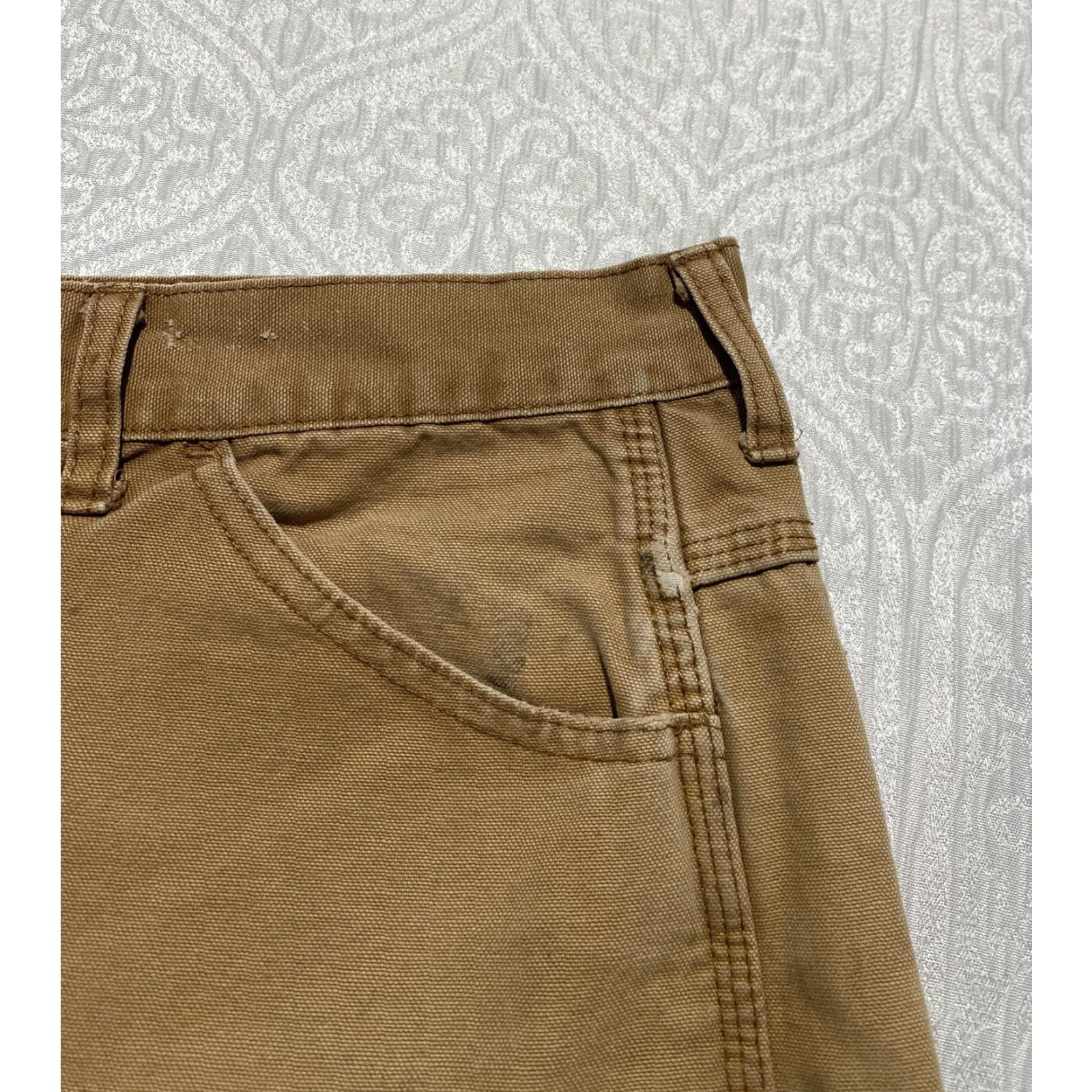 Dickies Dickies Pants Men 36x28 Brown Carpenter Duck Canvas Utility Work Hammer Loop Pants Men Regular Straight Jeans Shirt? Size US 36 / EU 52 - 7 Thumbnail