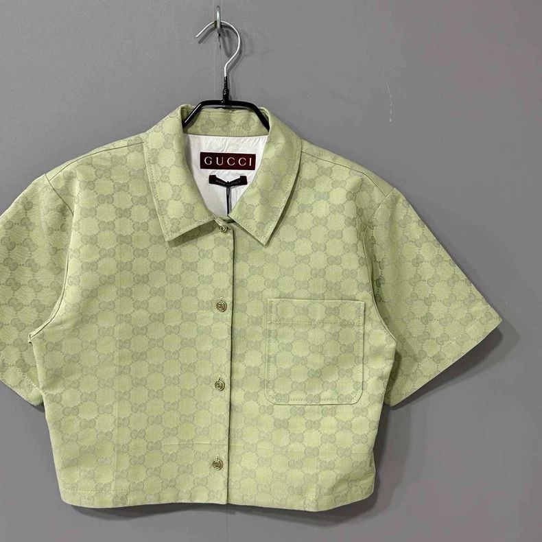 Gucci Gucci New avocado-colored full-print jacket 2506-Nextarrow Size S / US 4 / IT 40 - 2 Thumbnail