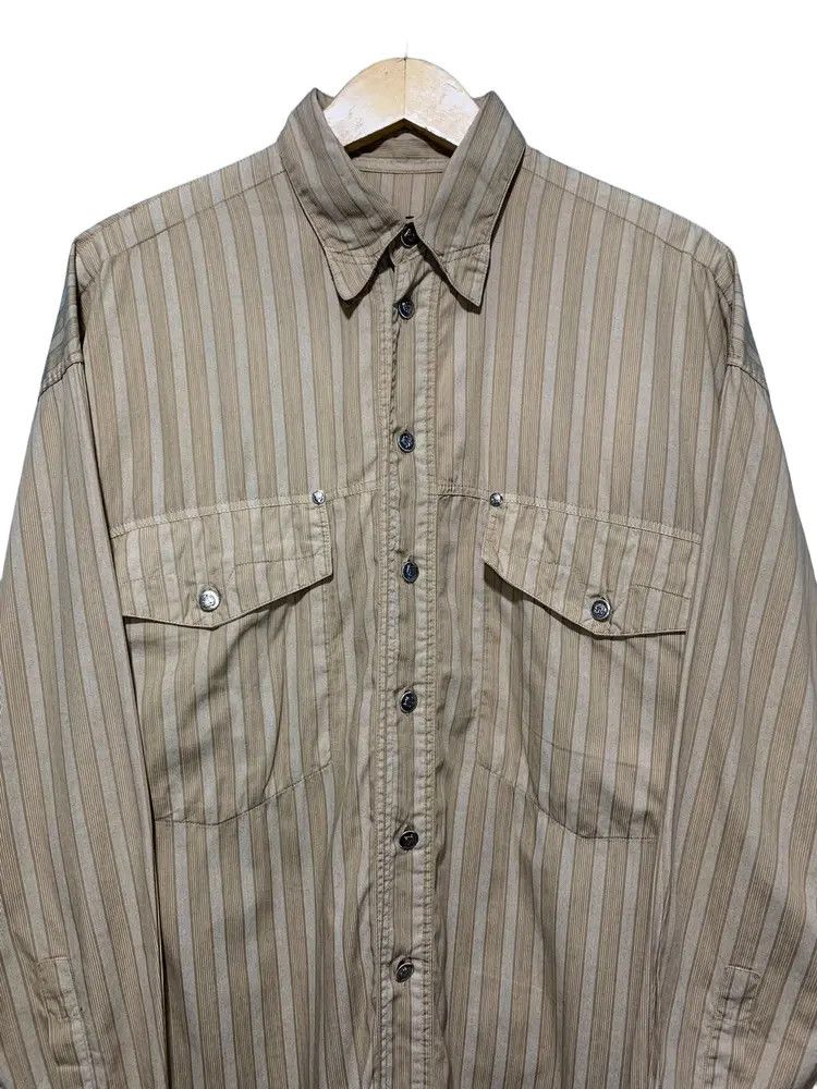 Versace Versace jeans couture oversized striped button down shirt Size US L / EU 52-54 / 3 - 3 Thumbnail