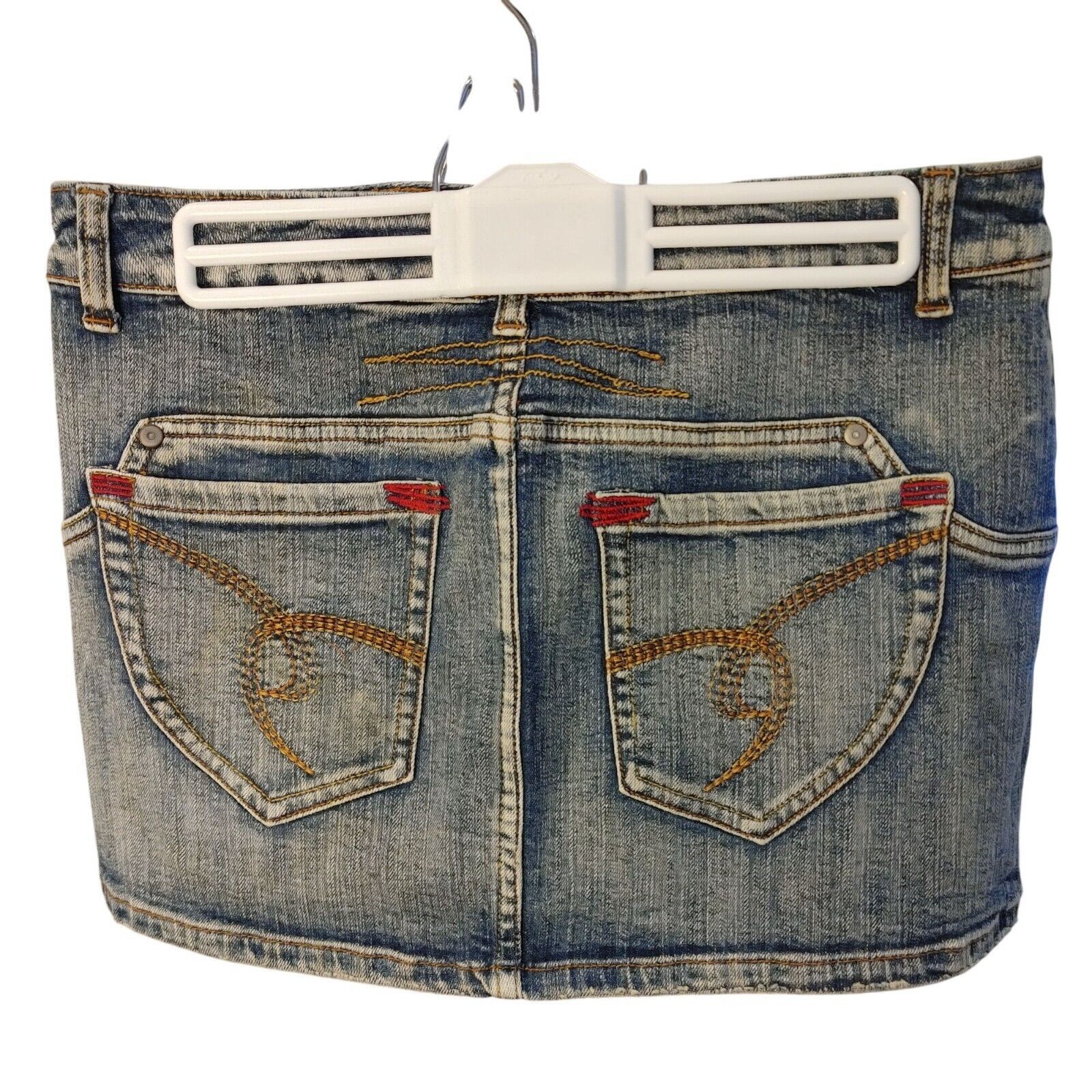 Other No Boundaries Girls/Junior Blue Jean Denim Stretch Mini Skir Size 26" / US 2 / IT 38 - 2 Thumbnail